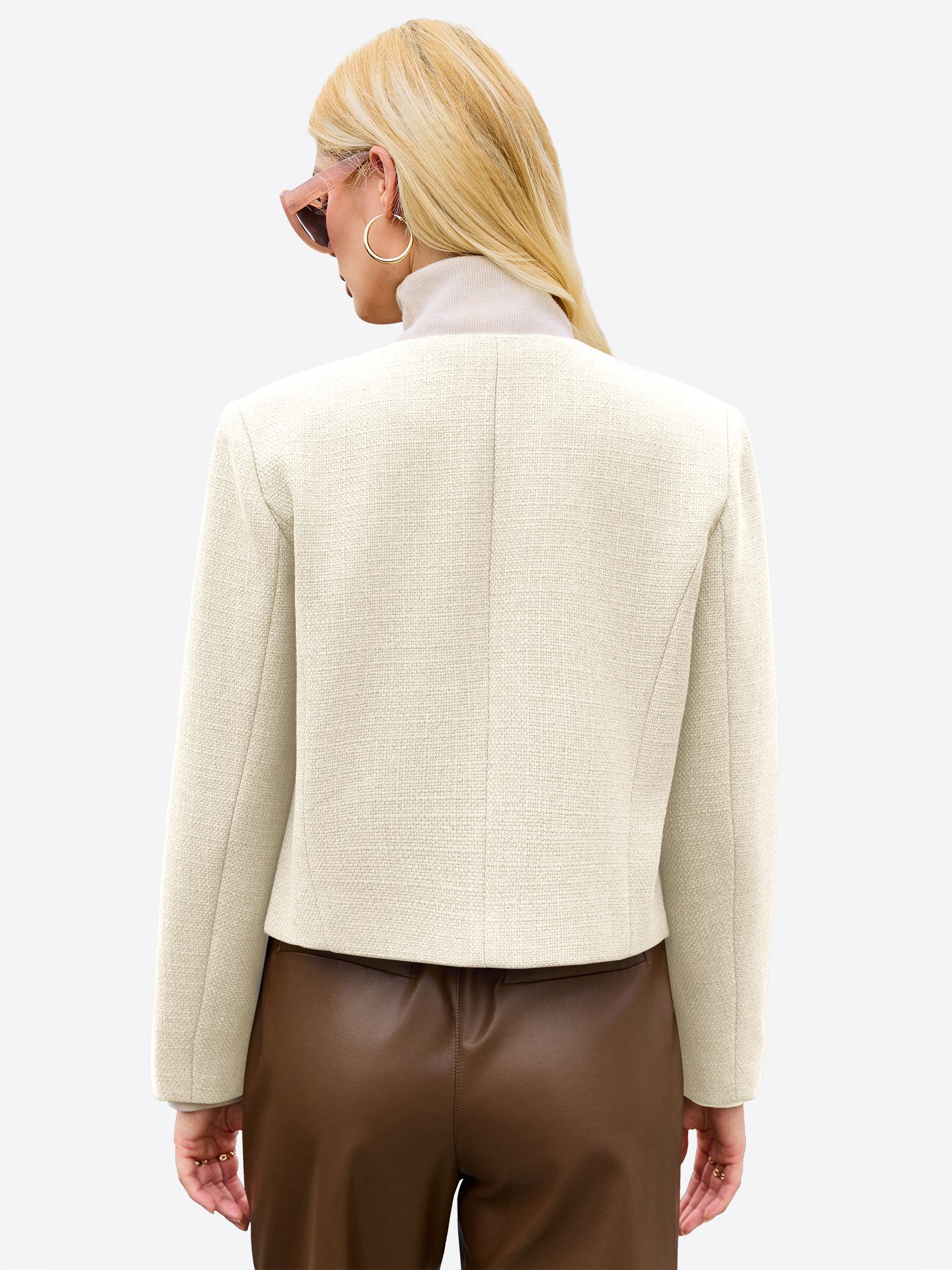 Imily Bela Kurzmantel Damen Button-Kurzjacke Coat (Packung, 1-tlg., 1per-Pa günstig online kaufen