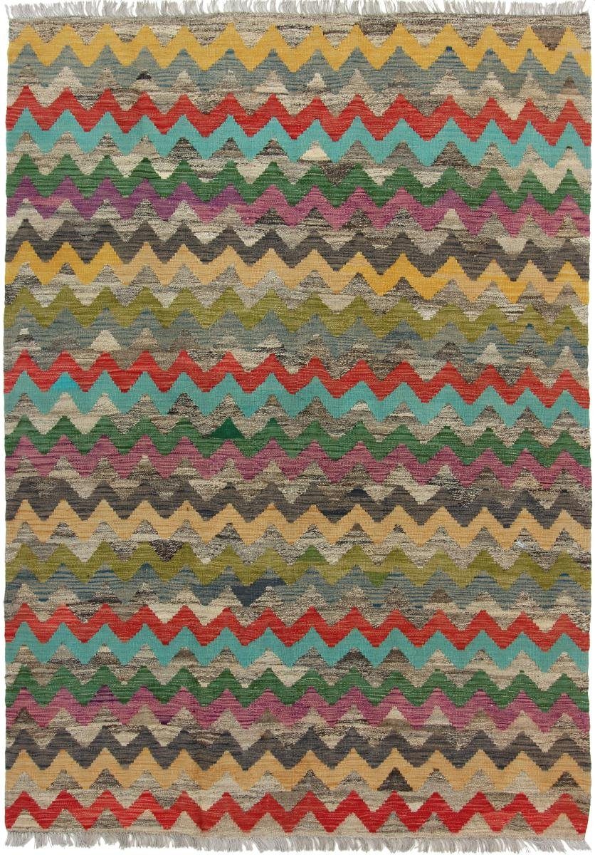 Orientteppich Kelim Afghan 164x236 Handgewebter Orientteppich, Nain Trading, rechteckig, Höhe: 3 mm