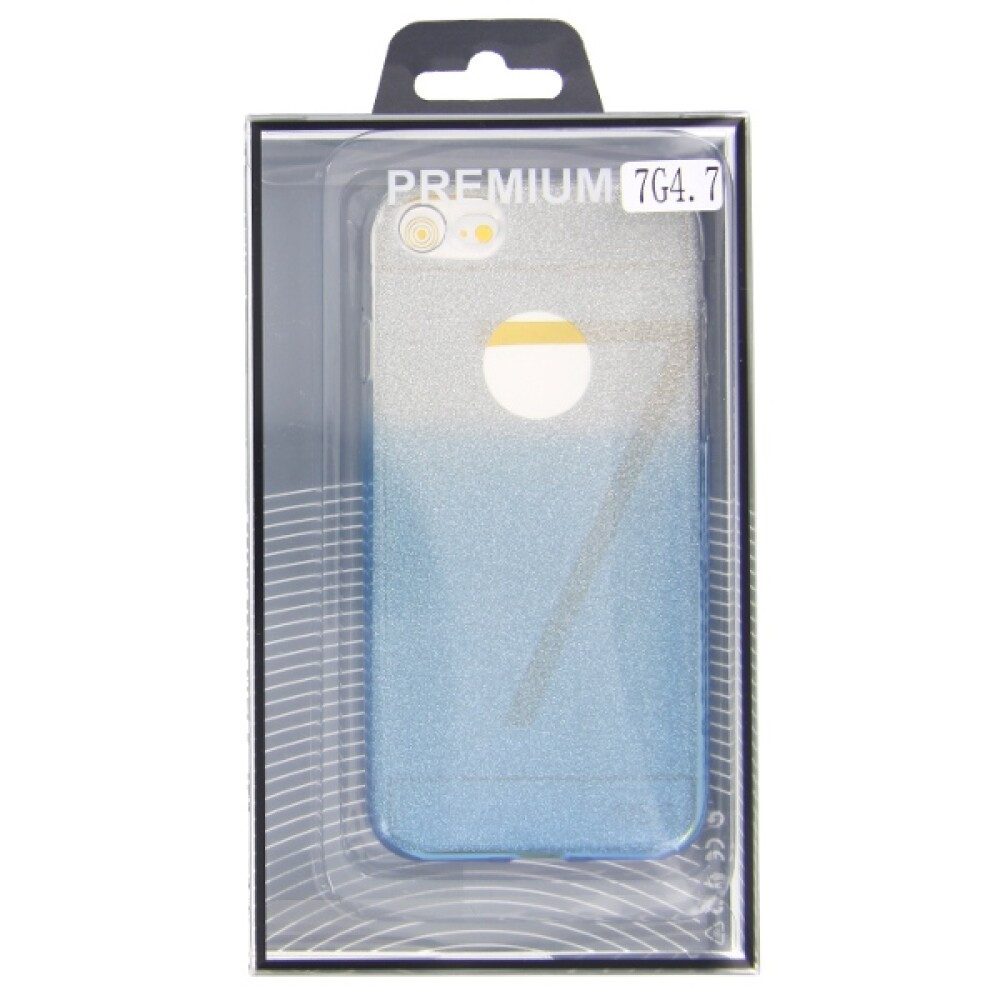 Handytasche TPU Handyhülle für iPhone 7 Blau Tasche Schutz Case (Silikonhülle)