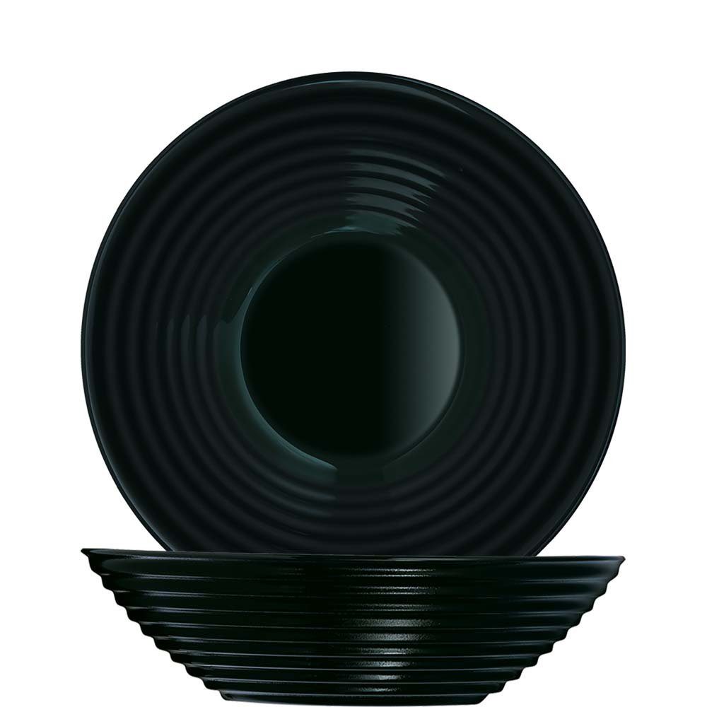 Luminarc Schüssel Harena Black, Glas gehärtet, Multischale 15.9cm 450ml Glas gehärtet Schwarz 6 Stück