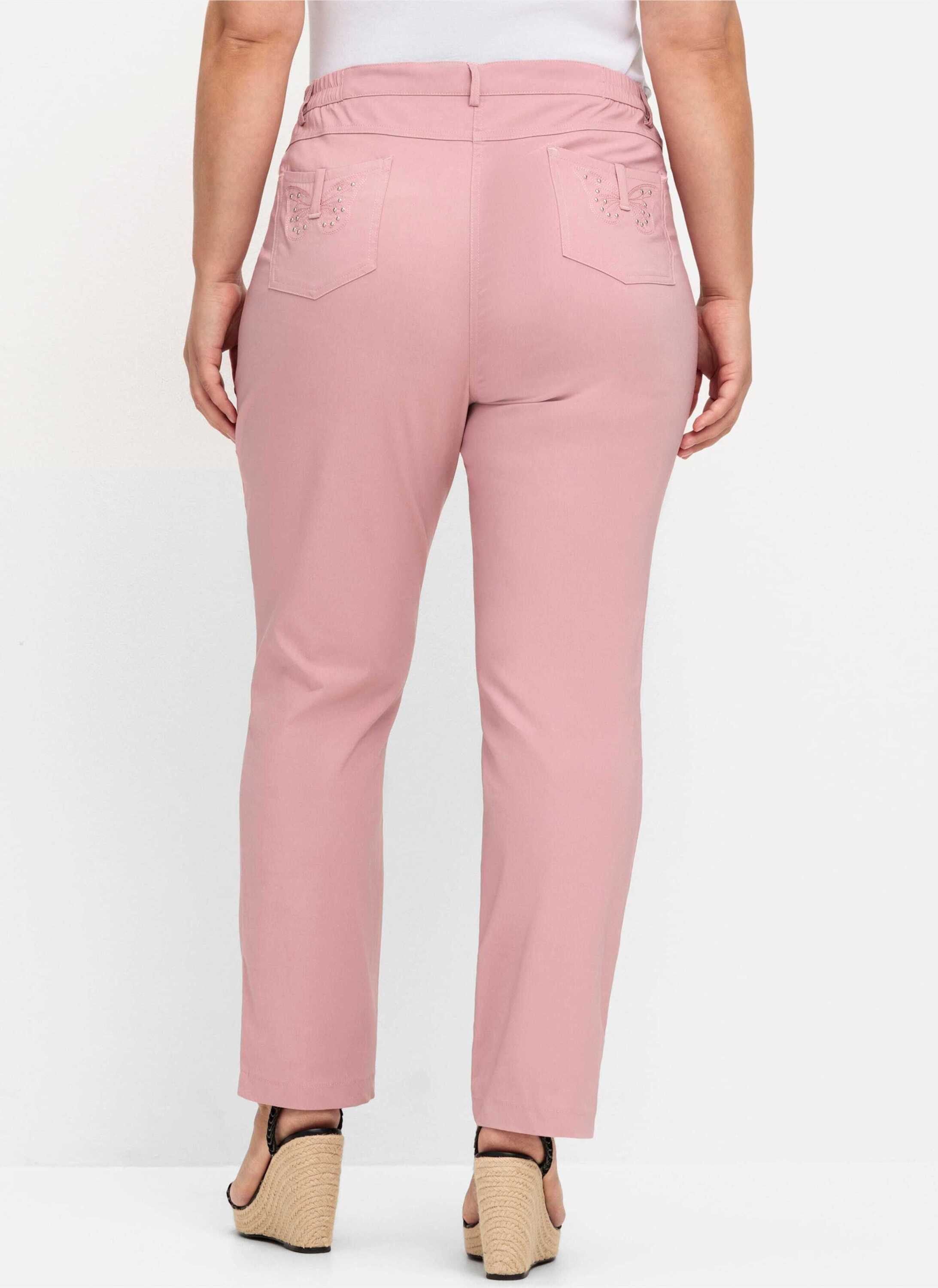 Sieh an! Jerseyhose Hose normal mit seitlichem Dehnbund