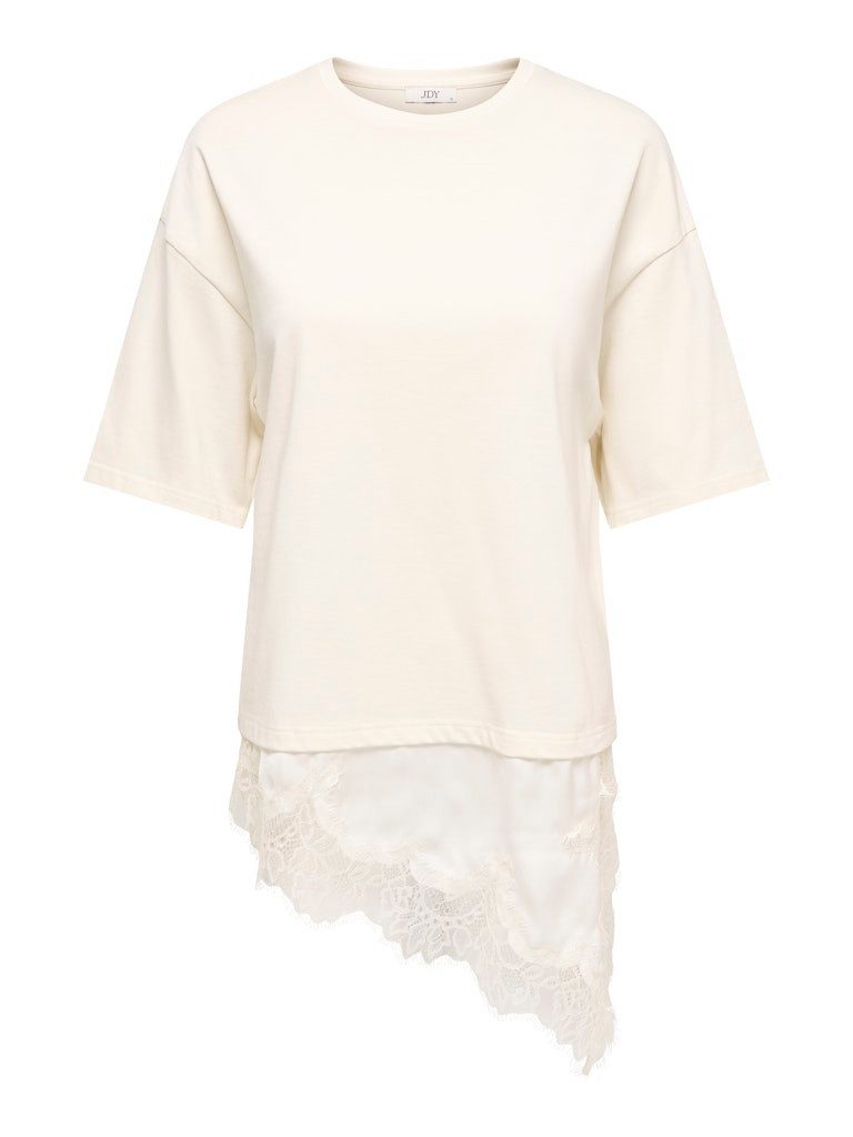 JDY T-Shirt JDYALMA 2/4 LACE DETAIL T-SHIRT JRS