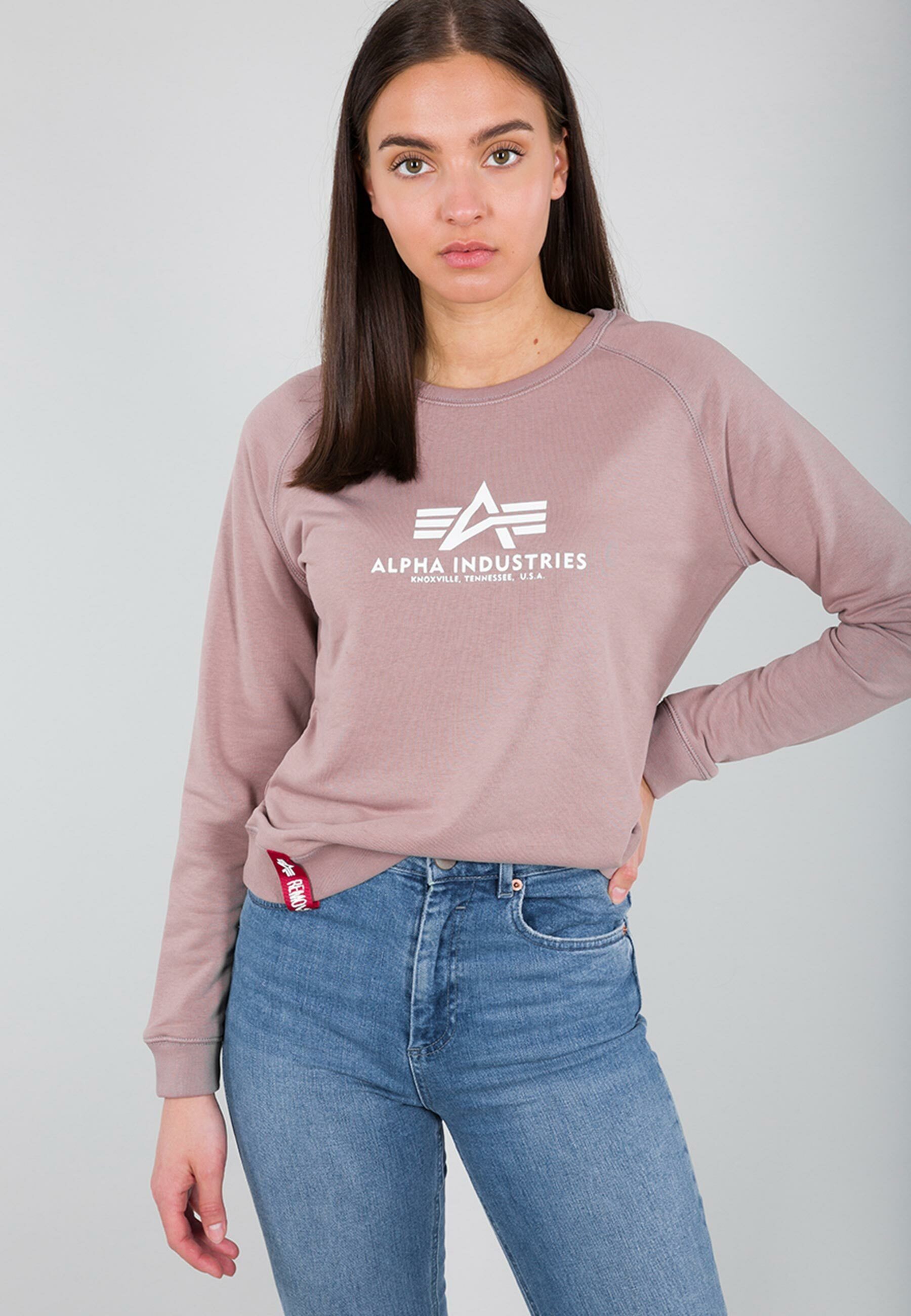 Alpha Industries Sweater ALPHA INDUSTRIES Women - Sweatshirts New Basic Sweater Wmn