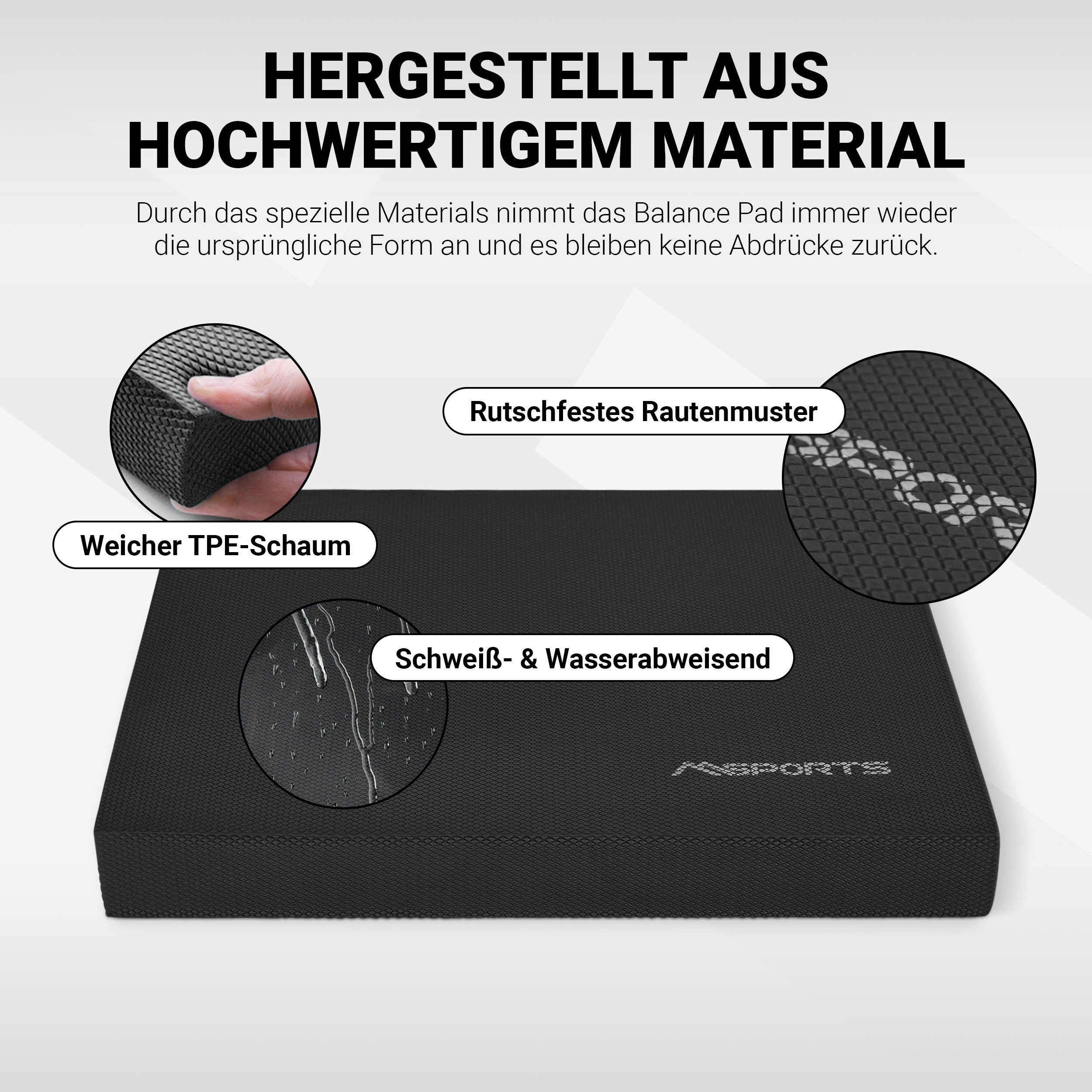 MSports® Stabilisations-Therapiegerät Balance Pad - Professional -