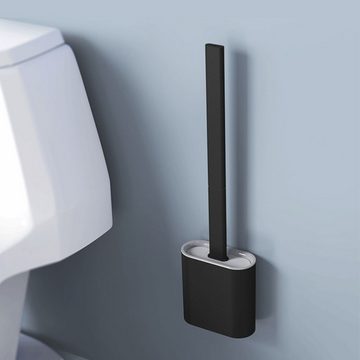 Lubgitsr WC-Reinigungsbürste Klobürste - Klobürste Schwarz mit Wandmontage und TurboTrocknung, (1-tlg)