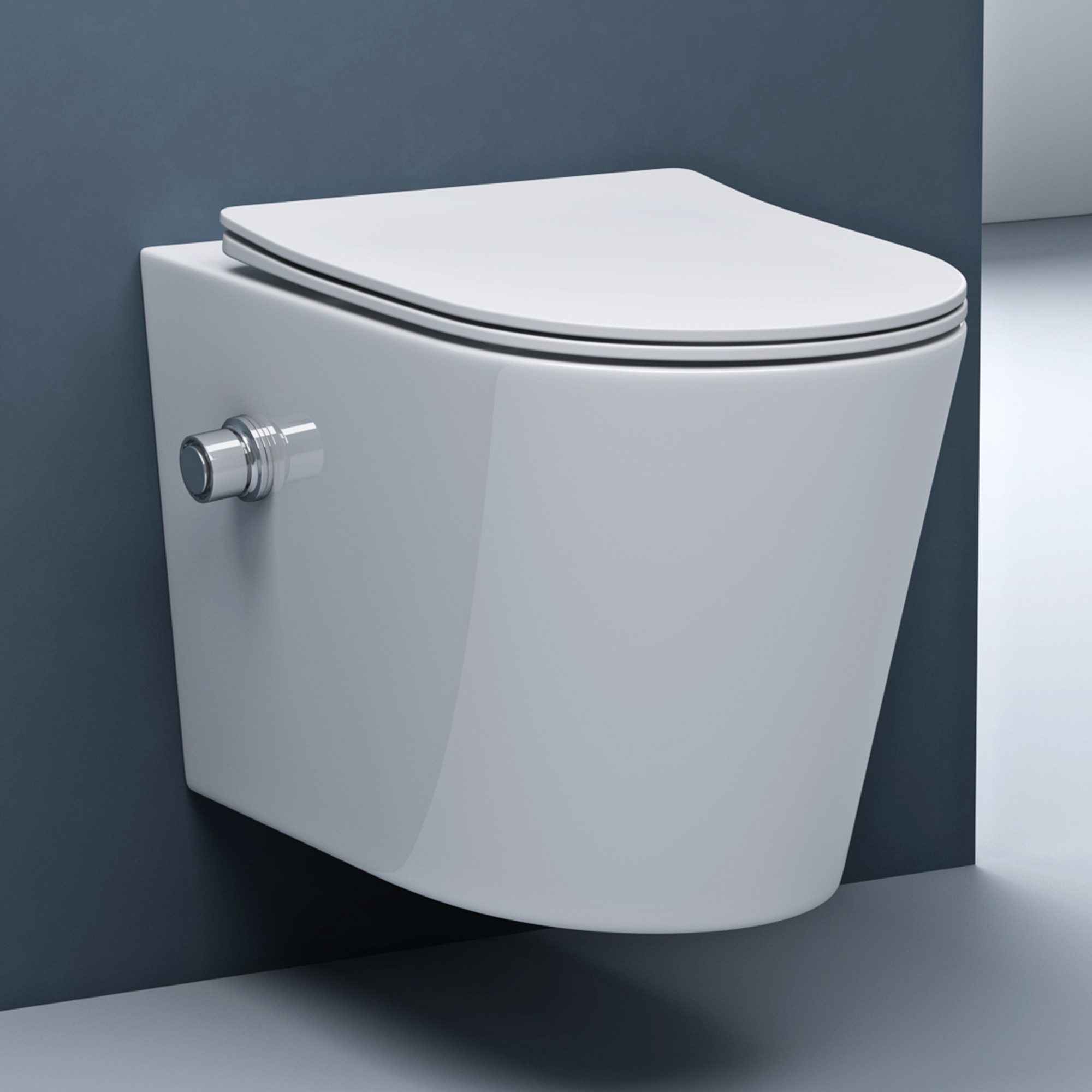 doporro Tiefspül-WC Hänge WC Spülrandlos Wand-WC günstig online kaufen
