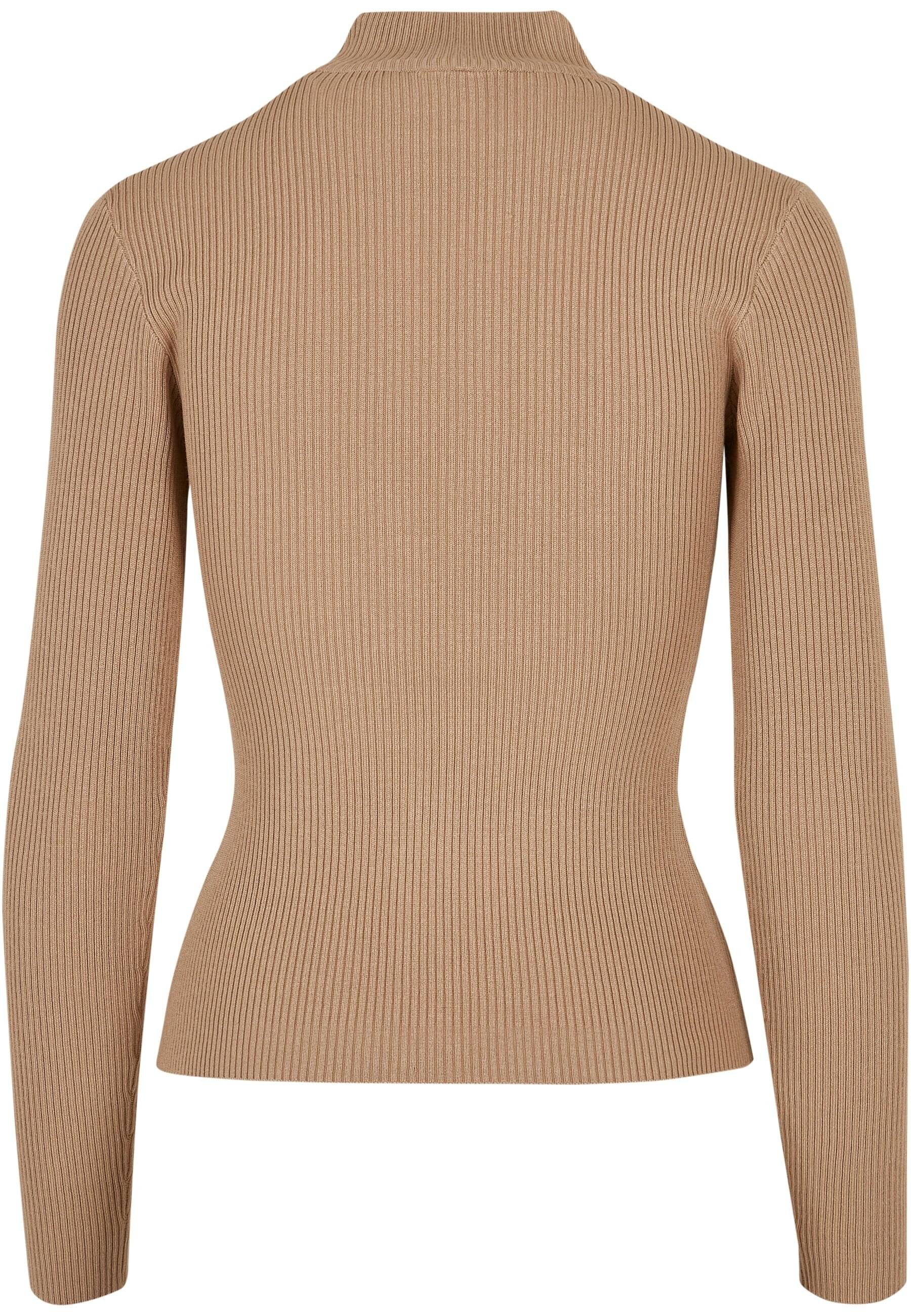 URBAN CLASSICS Rundhalspullover Urban Classics Damen Ladies Rib Knit Turtel günstig online kaufen