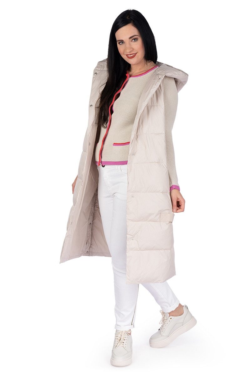 Lieblingsstück Trachtenweste Steppweste Damen - ISY - cremebeige