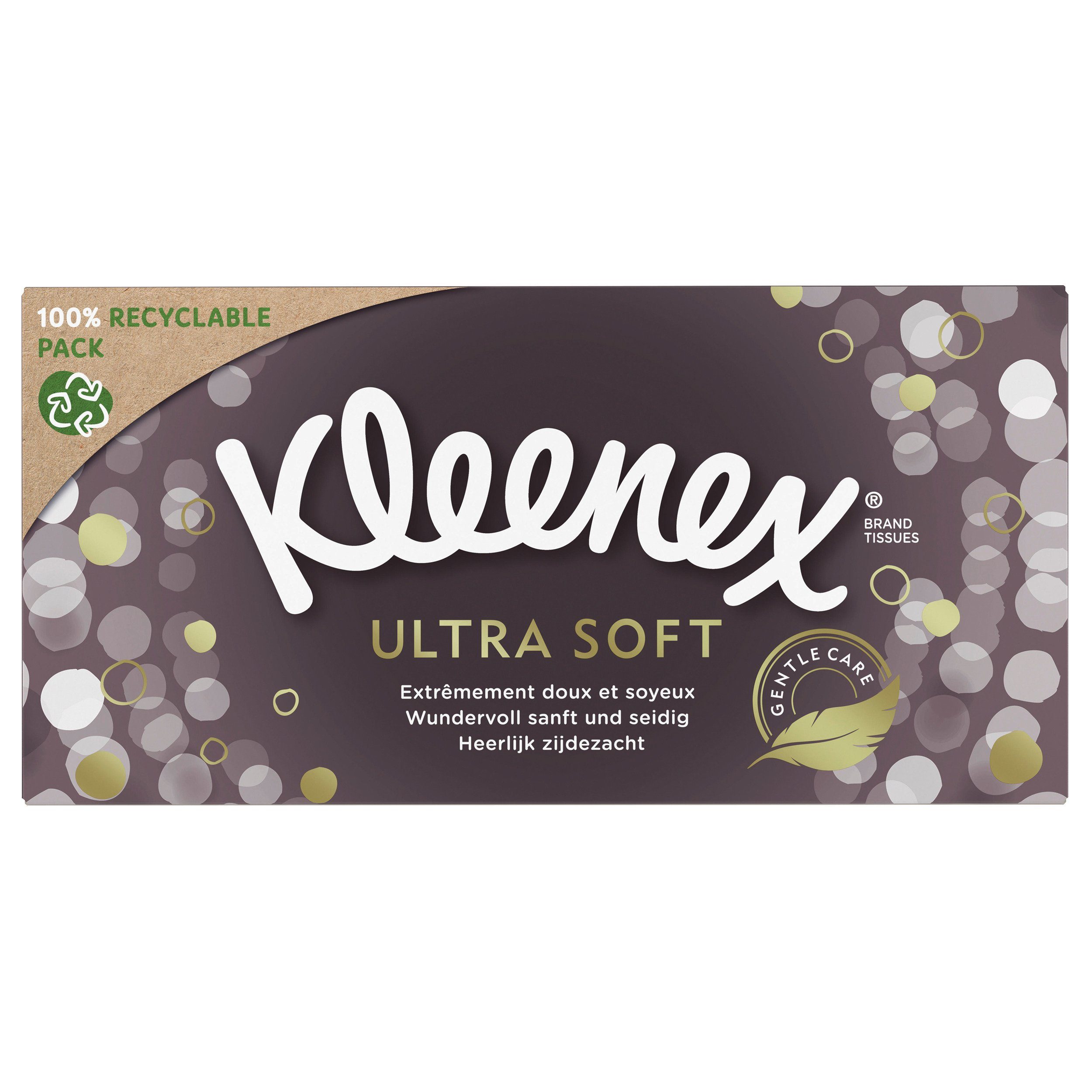 KLEENEX Kosmetiktücher Kosmetiktücher-Boxen Ultra Soft, 3-lagig 24 Boxen à 64 Tücher (Vorratspackung), Kosmetiktuch