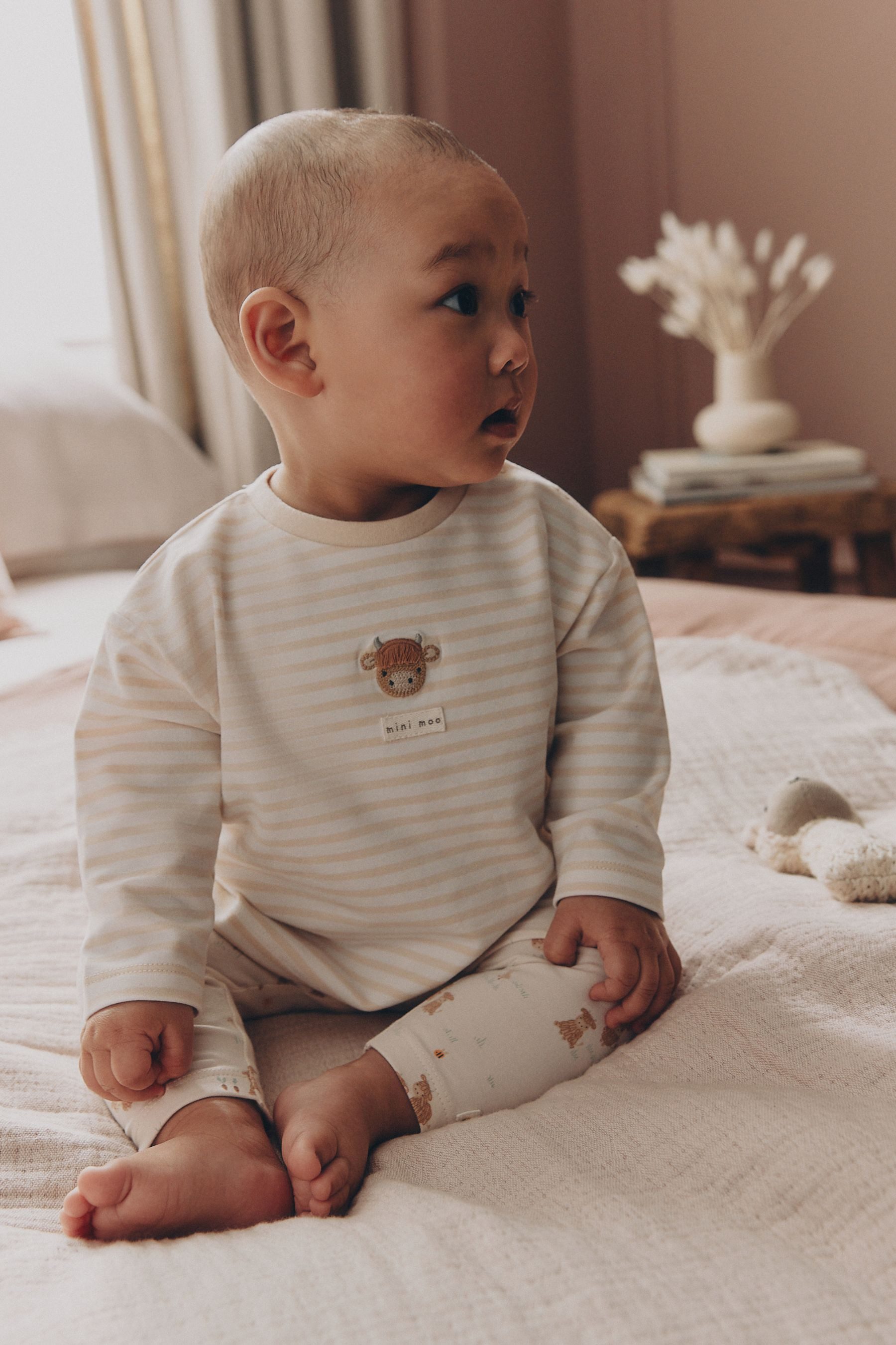 Langarmshirt & Leggings Baby Oberteil und Leggings im Set