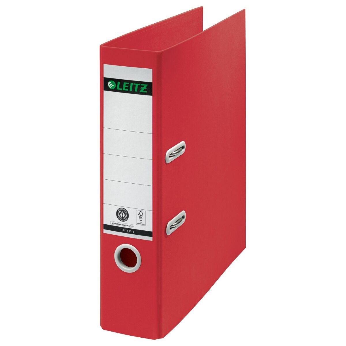 LEITZ Aktenordner Ordner Recycle 180 Grad A4 breit 80mm rot Packung mit 10 Stück
