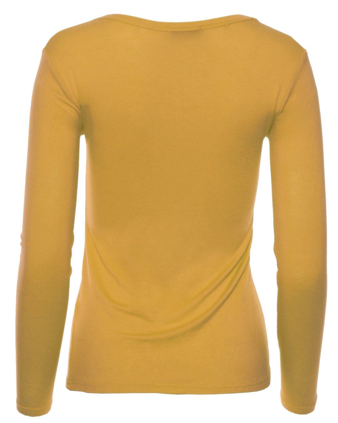 Muse Rundhalsshirt Basic Rundhals Langarmshirt Skinny günstig online kaufen