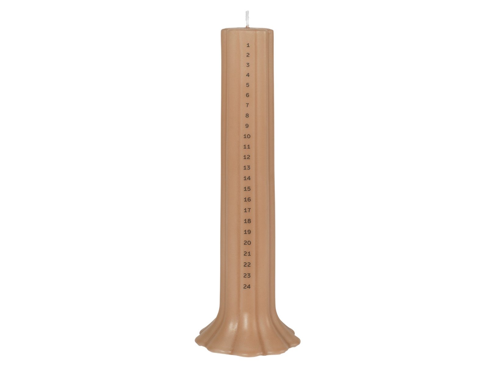 Broste Copenhagen Duftkerze Heli Kalenderlicht braun 30cm