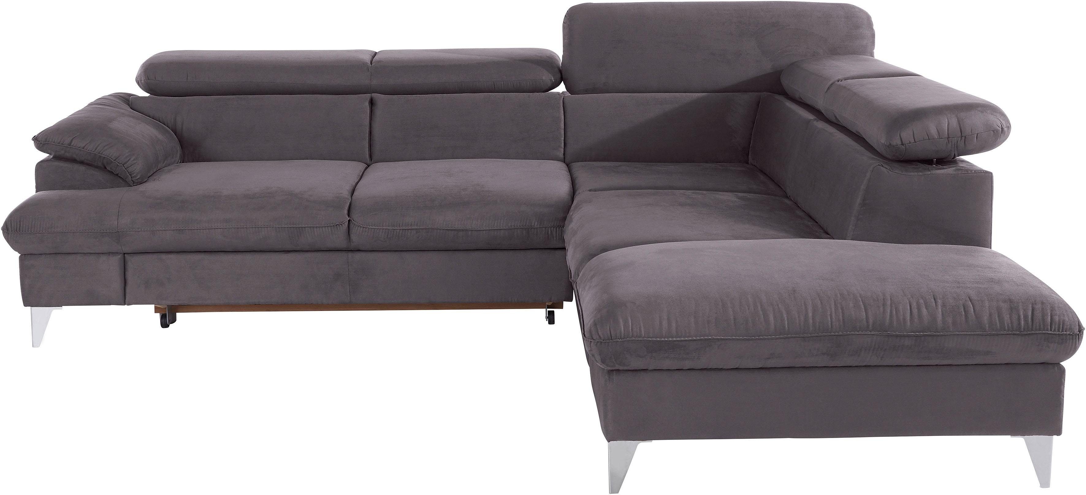 COTTA Ecksofa "Caluso L-Form", mit Kopfteilverstellung, wahlweise mit Bettf günstig online kaufen