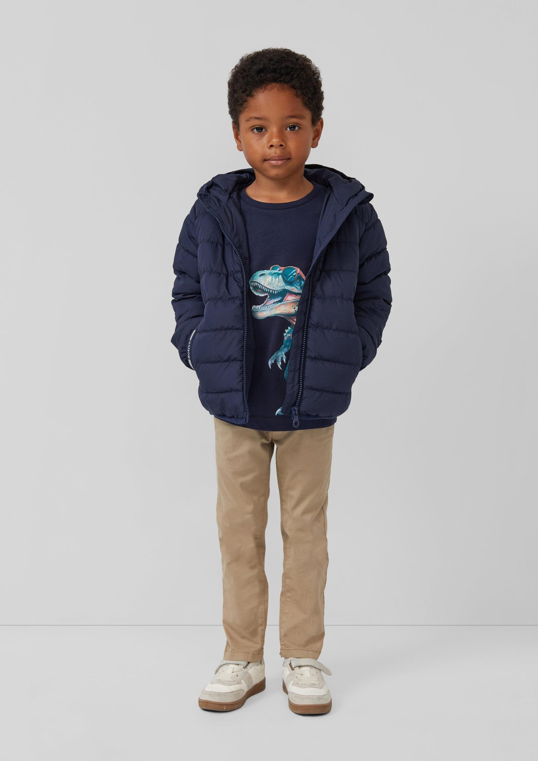 s.Oliver Langarmshirt T-Shirt Longsleeve mit Fotoprint und 3D-Effekt