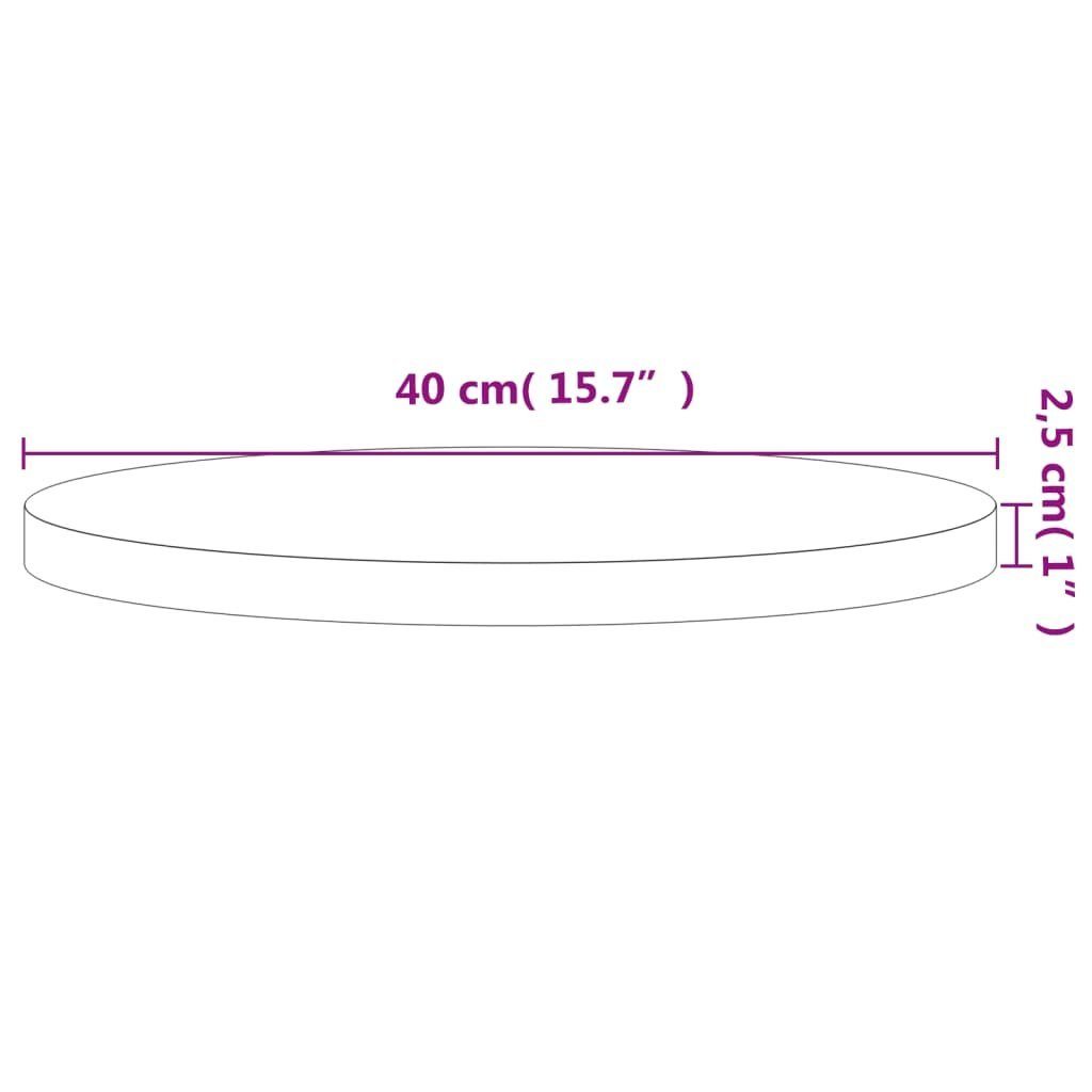 Ø40x2,5 Rund Massivholz Tischplatte furnicato cm Buche