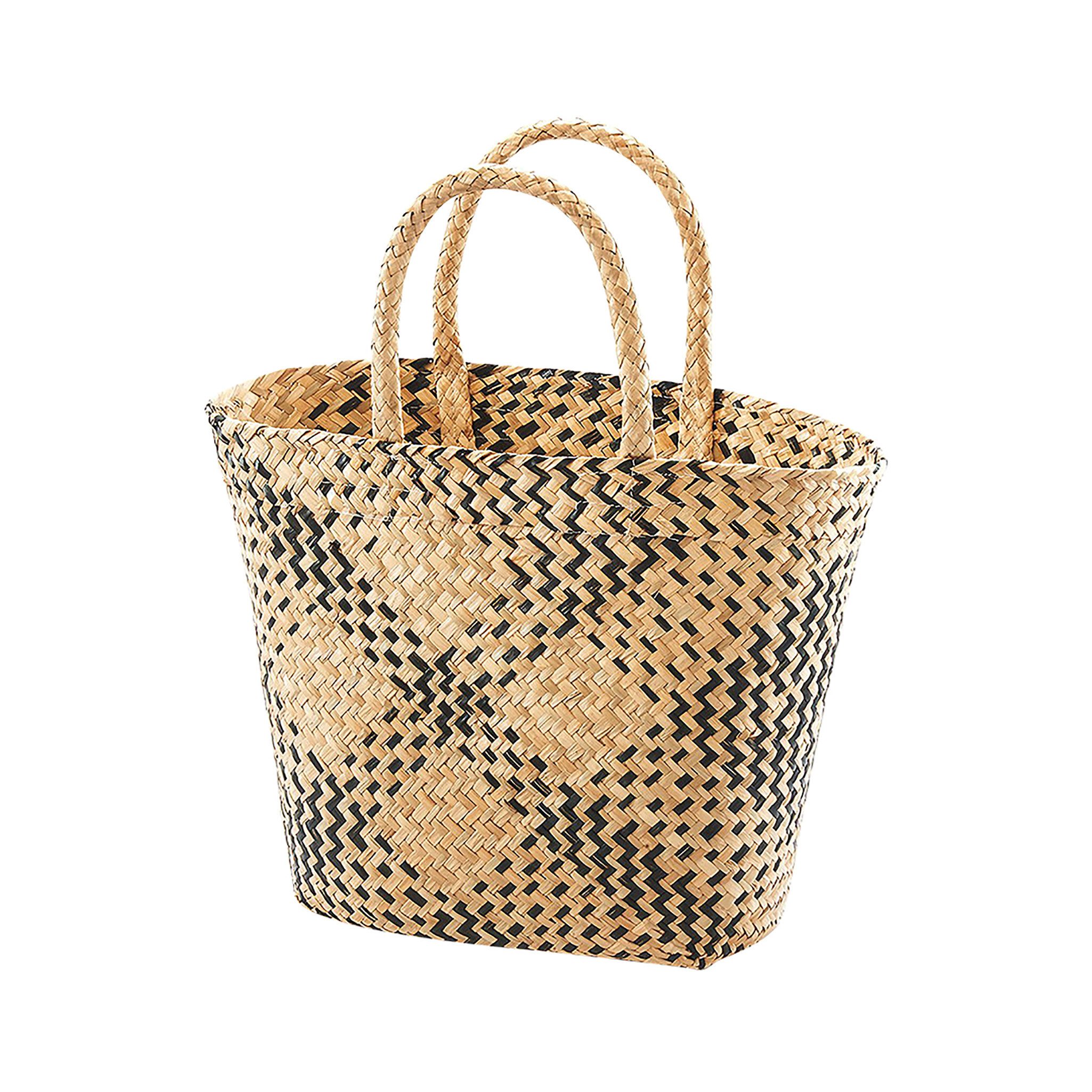 Kobolo Shopper Korbtasche Flechttasche aus Seegras mit Henkeln günstig online kaufen