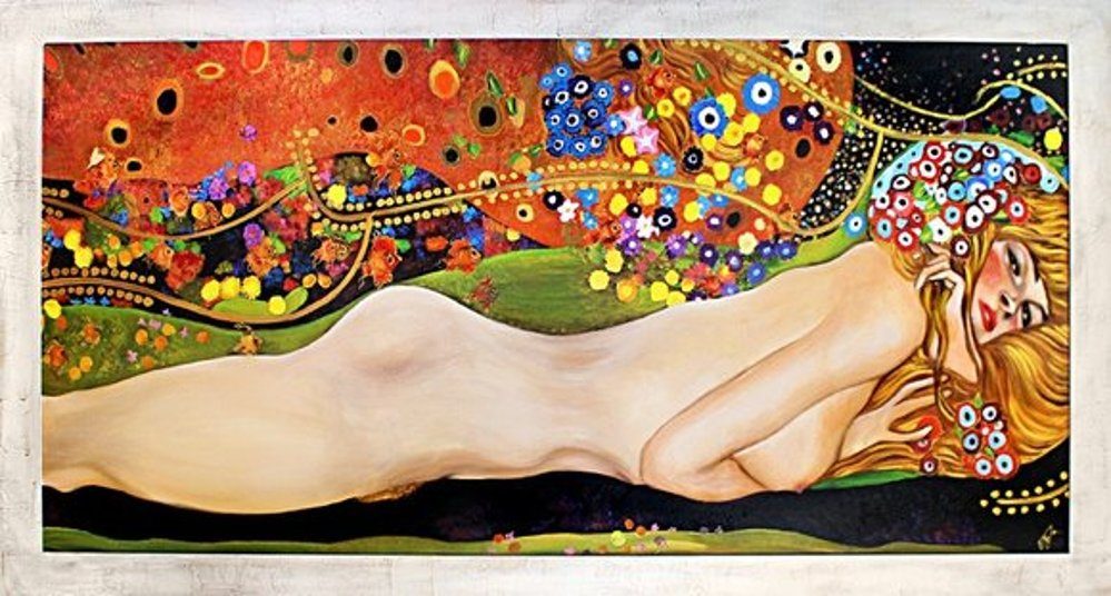 JVmoebel Gemälde Gustav Klimt »G16749«, Unikat, jedes ein handgearbeitet Bild