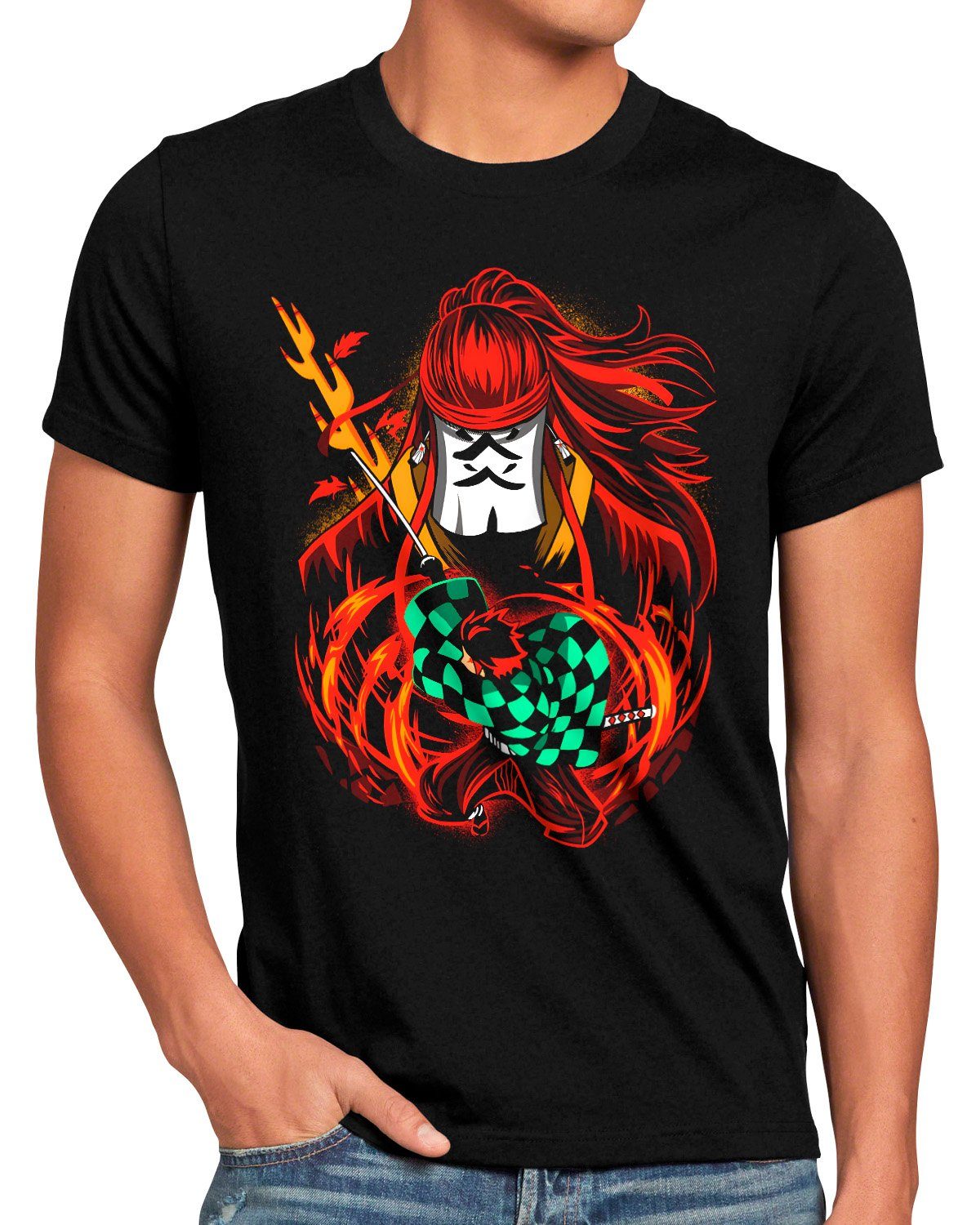 T-Shirt Print-Shirt style3 manga japan anime demon Herren slayer