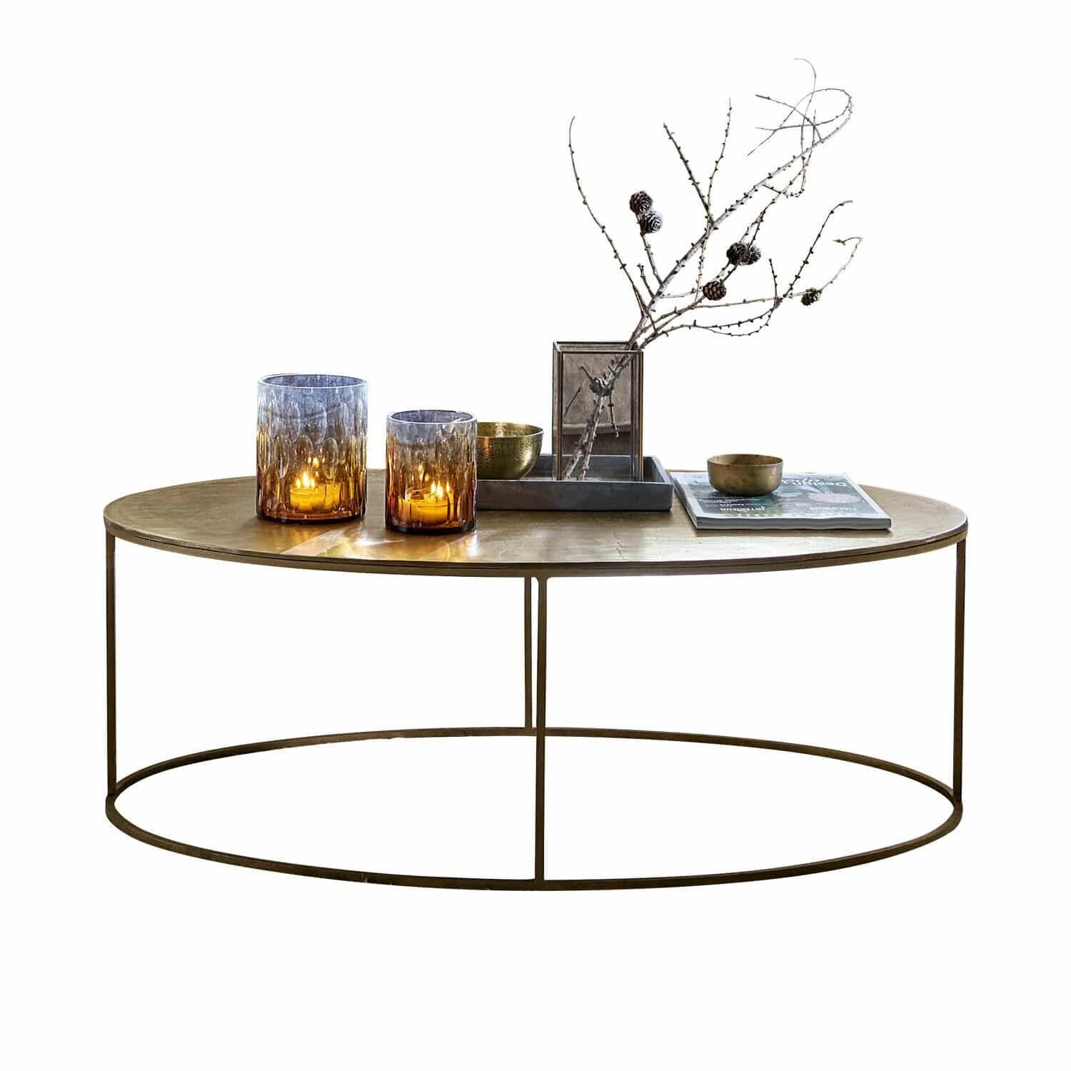 Mirabeau Couchtisch Couchtisch Leron antikgold