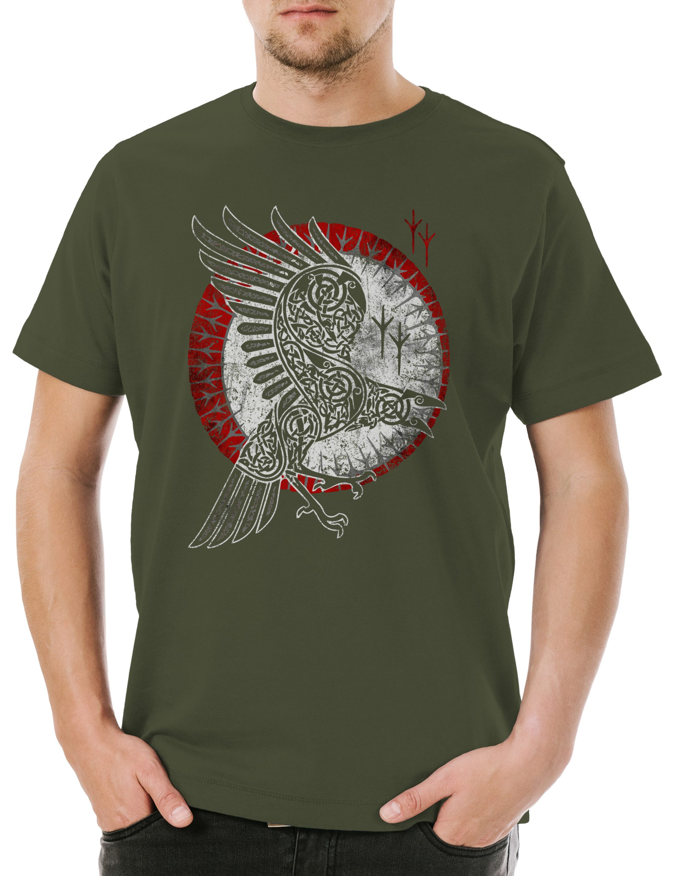 Urban Backwoods Print-Shirt Norse Raven Herren günstig online kaufen