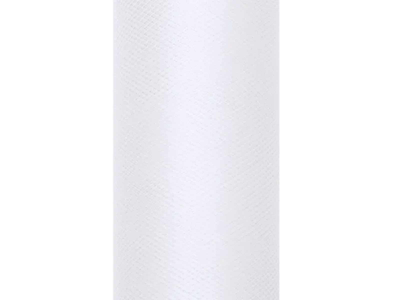 partydeco Hängedekoration Dekostoff Tüll 0,15m x 9m Weiß