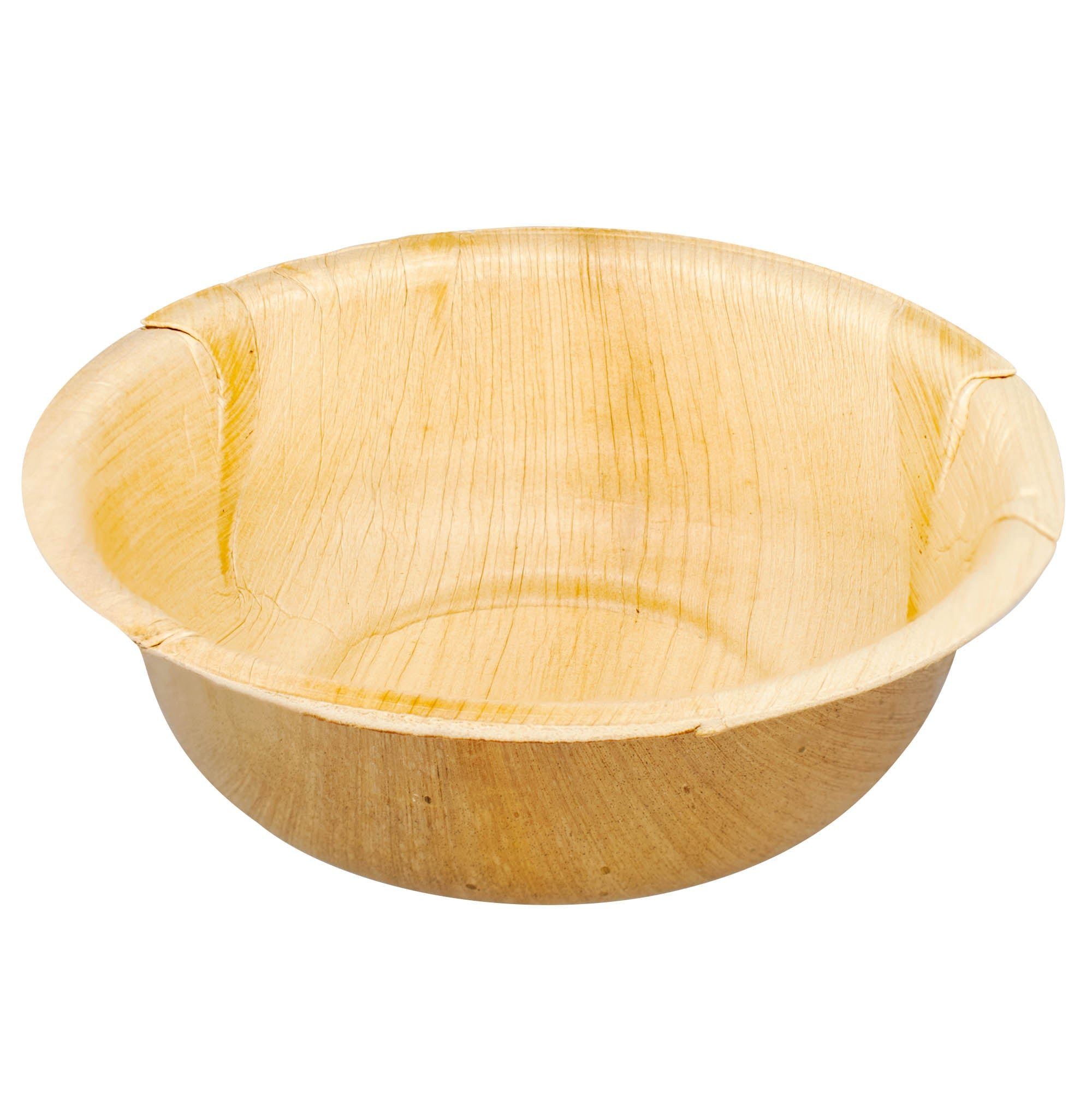 wisefood Einwegschale Palmblatt Schüssel / Schale rund Ø 15cm, Palmblatt, (25-tlg)