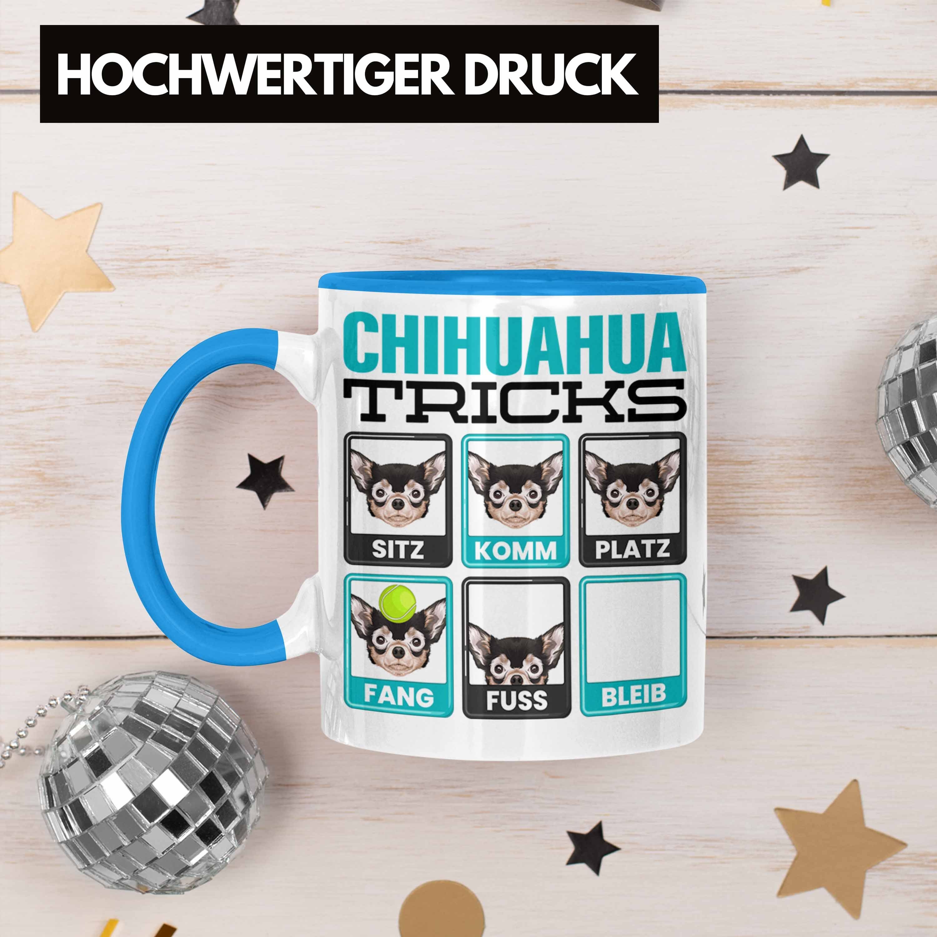 Geschenk Blau Chihuahua Geschenkidee Spruch Besitzer Lustiger Tasse Chihuah Trendation Tasse