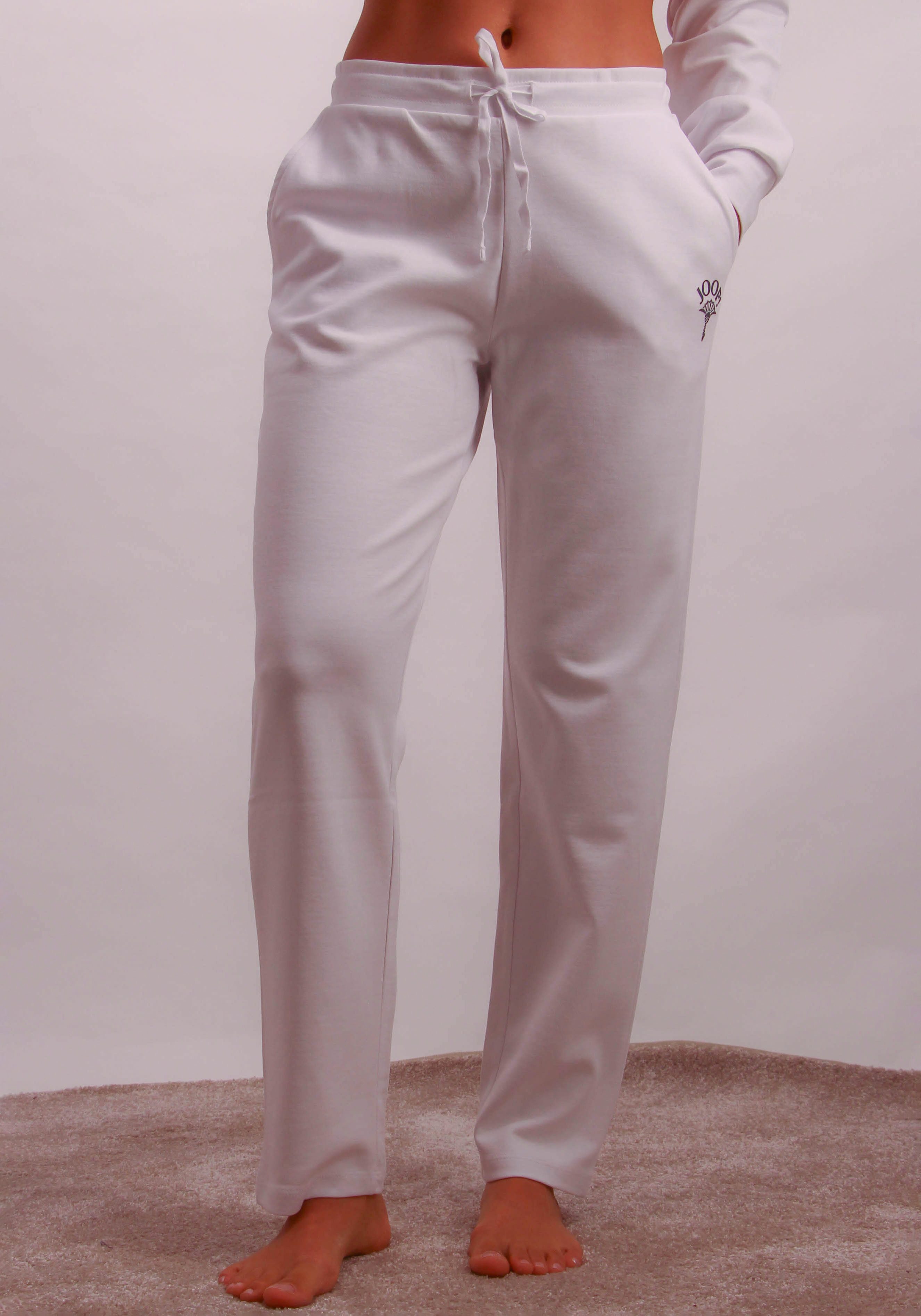 JOOP! Loungehose Pants leichte Interlock-Qualtiät, seitliche Taschen, Gummizug