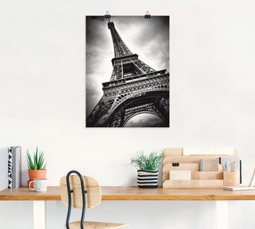 Artland Wandbild Eiffelturm Paris, Gebäude (1 St), als Leinwandbild, Poster in verschied. Größen
