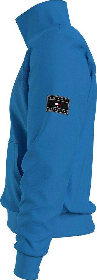 Tommy Hilfiger Sweatshirt BADGED GRAPHIC ZIP THROUGH mit großen  Eingrifftaschen