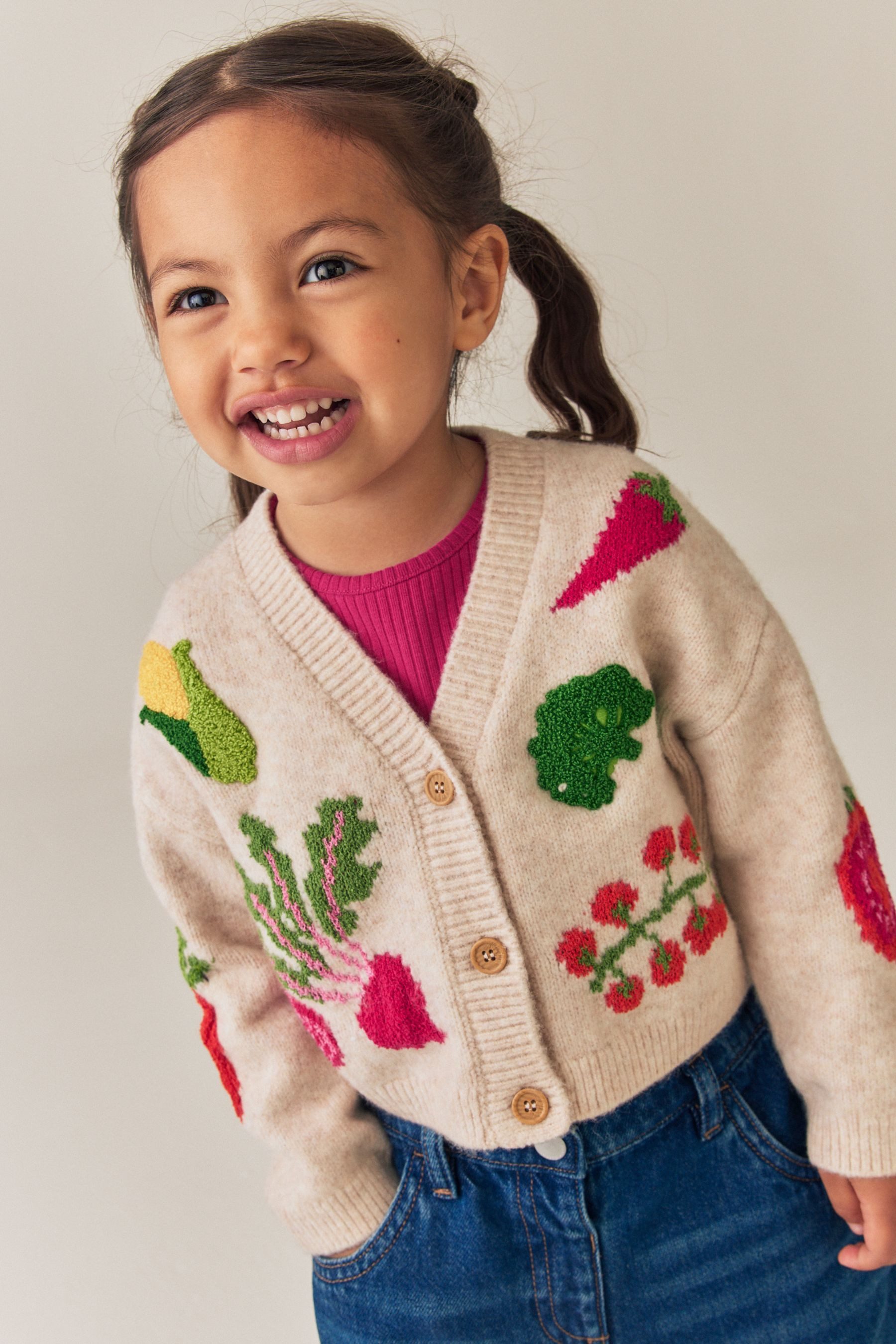 Next Cardigan Strickjacke mit V-Ausschnitt (1-tlg) – Bild 3 von 5