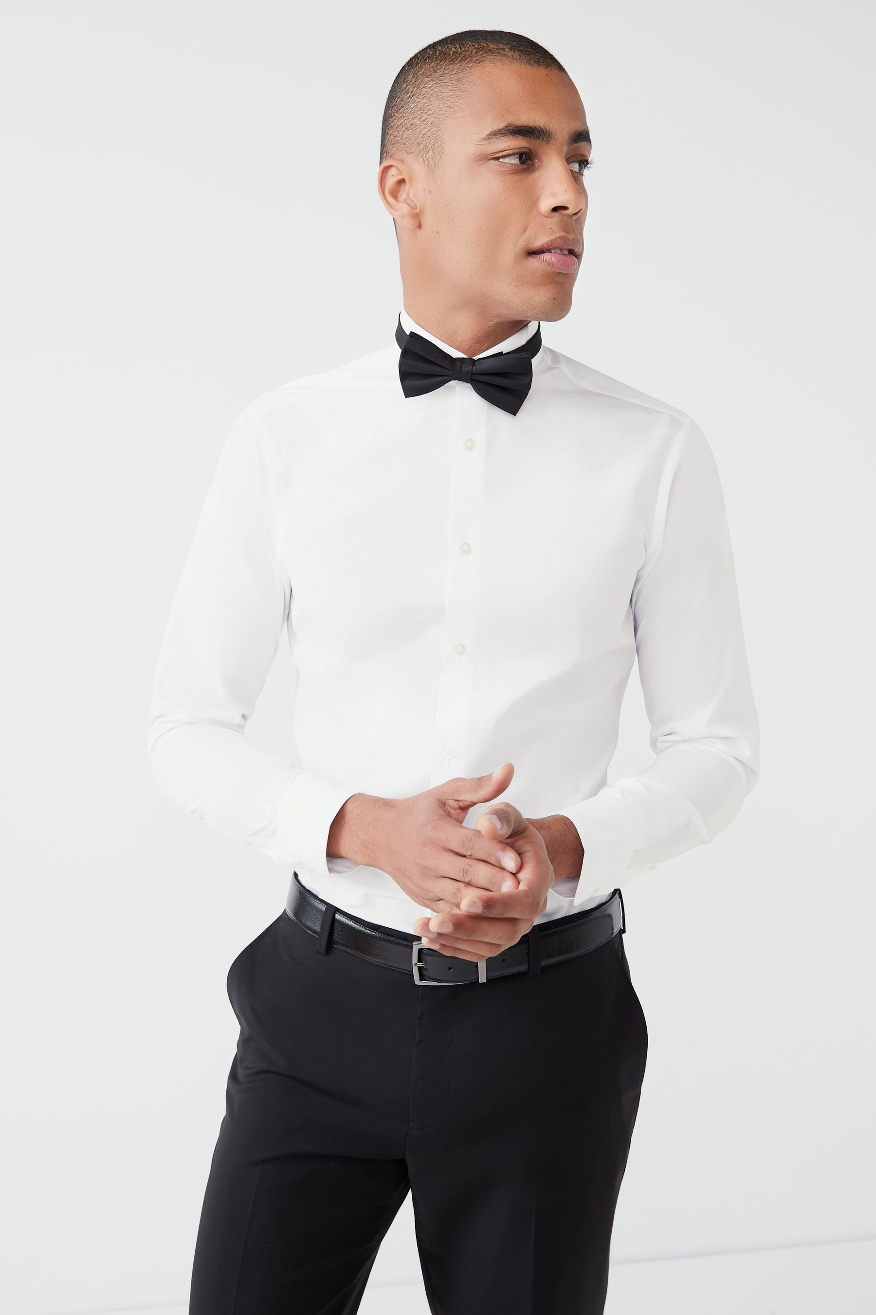 Next Smokinghemd Pflegeleichtes Hemd mit Smokingkragen-Slim-Fit (1-tlg) günstig online kaufen