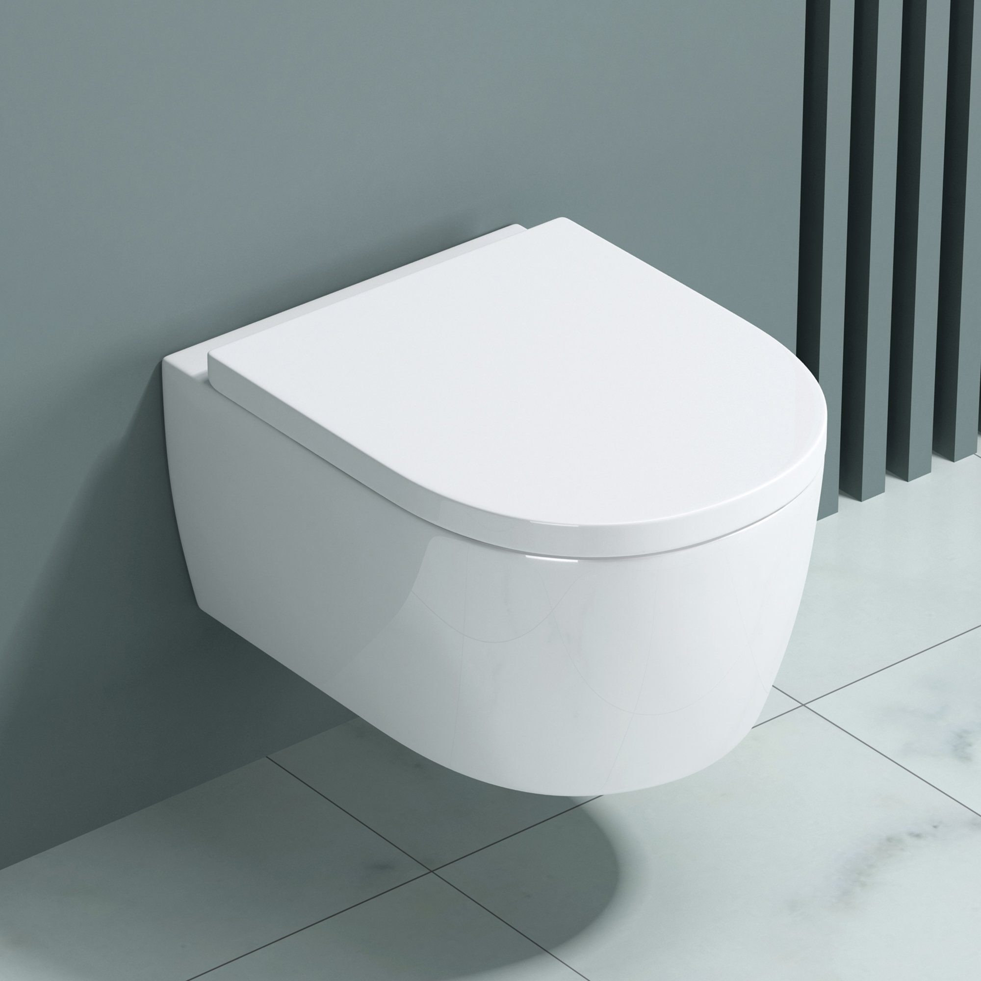 doporro Tiefspül-WC Hänge WC Spülrandlos Wand-WC günstig online kaufen