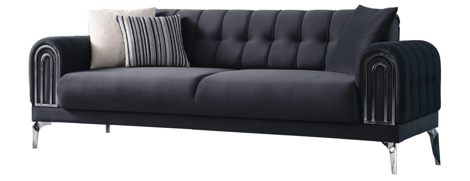 Villa Мебель Sofa Lejla, mit Relax-/Bettfunktion durch umklappbare Rückenlehne