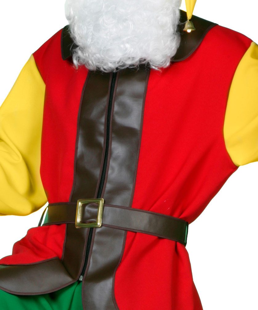 Karneval-Klamotten Kostüm Zwerg Herren Wichtelkostüm mit Zwergenmütze, buntes Zwergen Männerkostüm Märchen sieben Zwerge Kobold große Größen