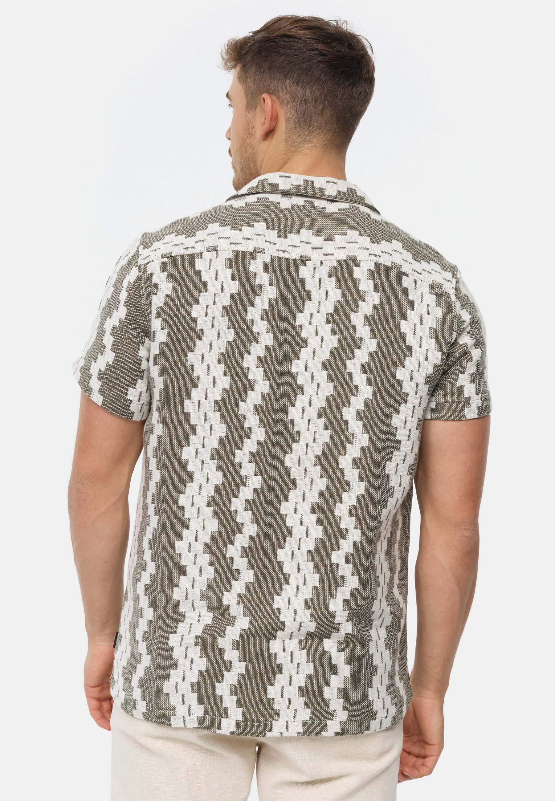 Indicode Kurzarmhemd Herren INCosby Herrenhemd Kurzarm leichtes Kurzarmhemd mit Kent-Kragen