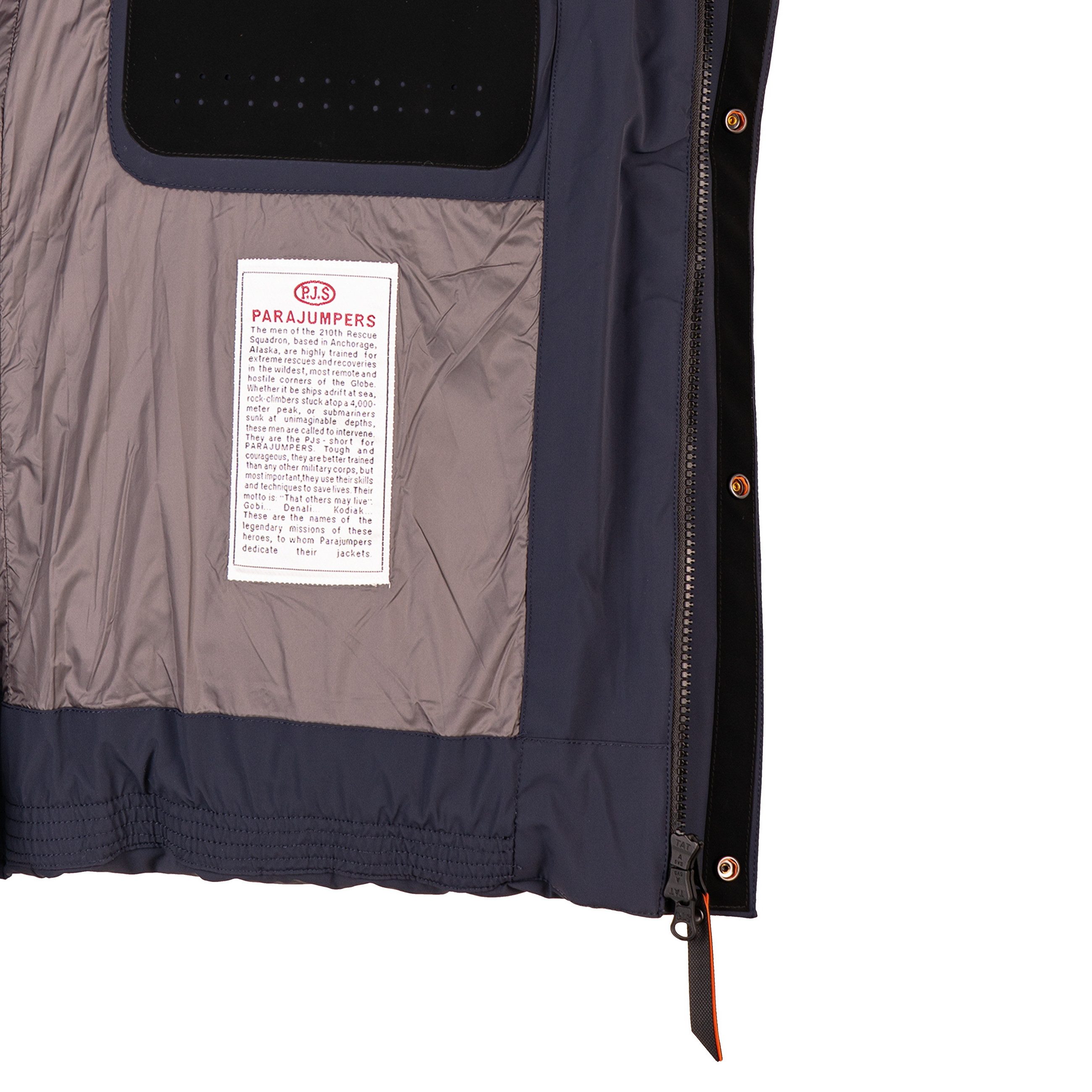 Parajumpers Daunenjacke PJS KAZU Daunen Jacke mit Kaputze Herren Navy Blue wärmend, wasserabweisend, winddicht, atmungsaktiv