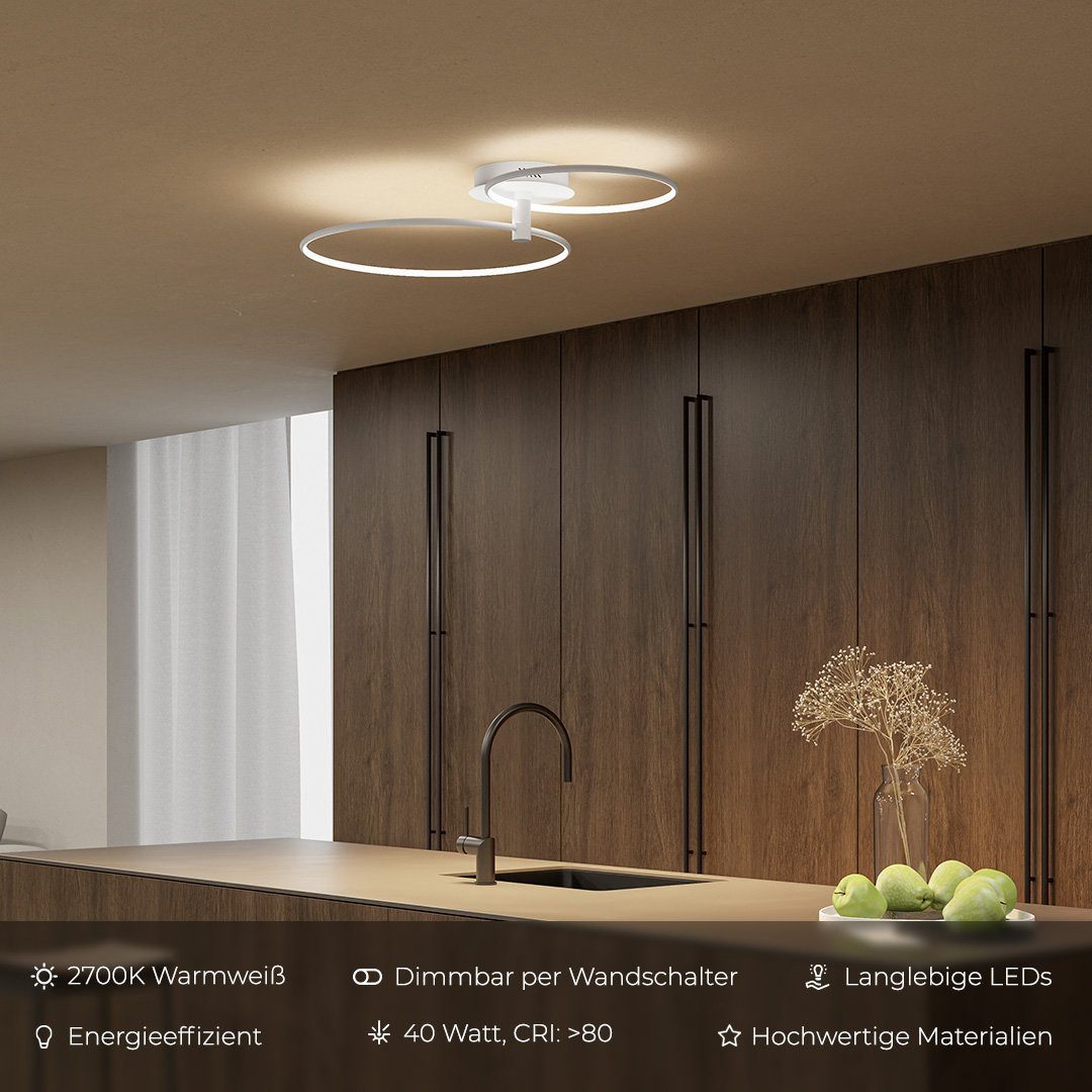 Neona LED Deckenleuchte ORPHEUS Weiß, LED günstig online kaufen
