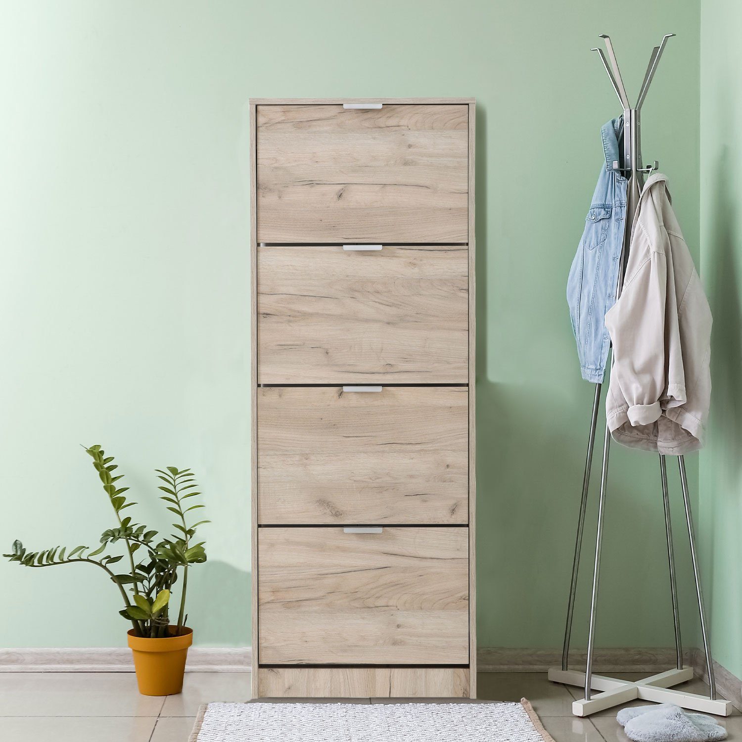 Homestyle4u Schuhkipper Schuhschrank Schuhkipper Schmal Holz günstig online kaufen