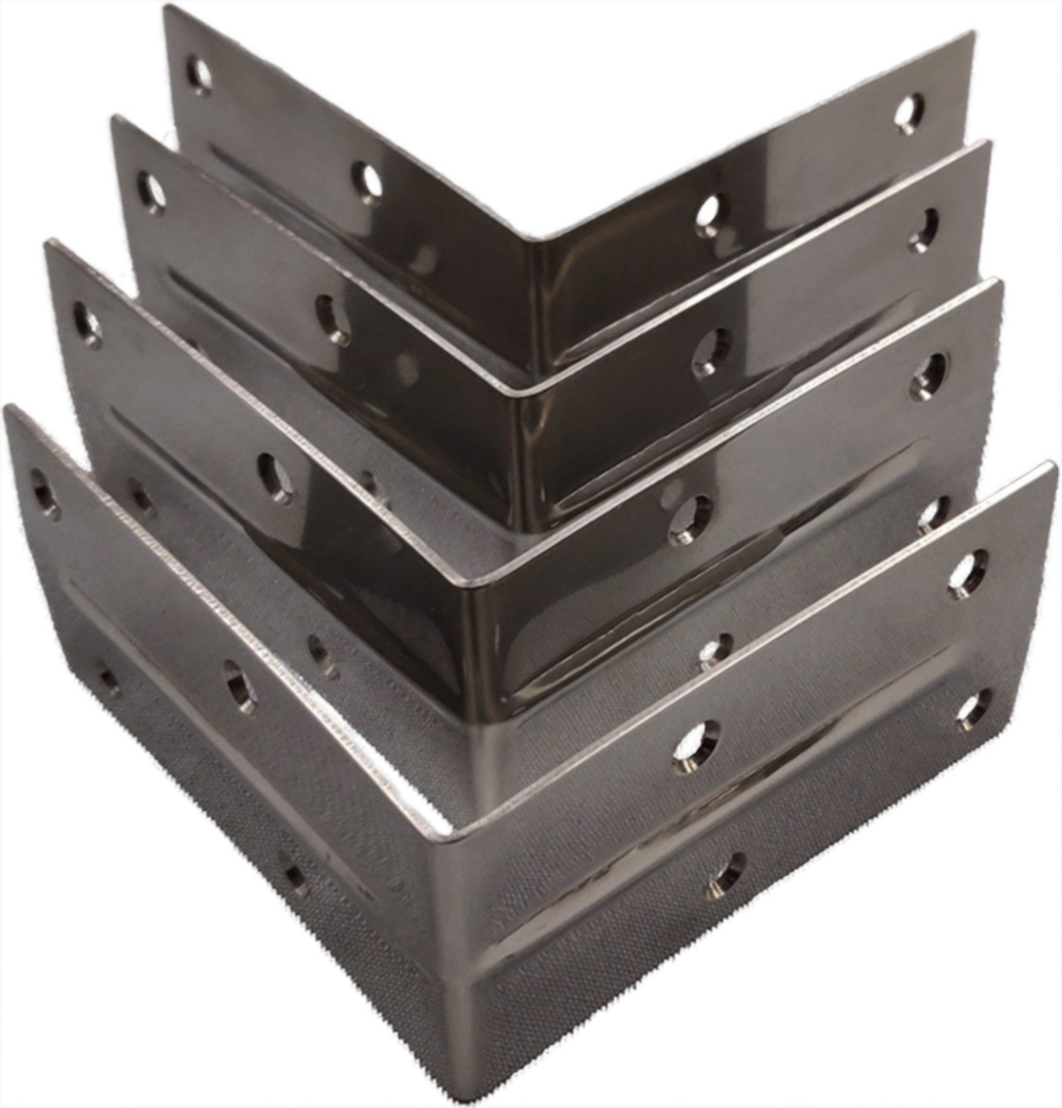 Strandkorb-King Strandkorb Edelstahlwinkel für Strandkorb-King 4er Set, BxTxH: 10x10x5 cm
