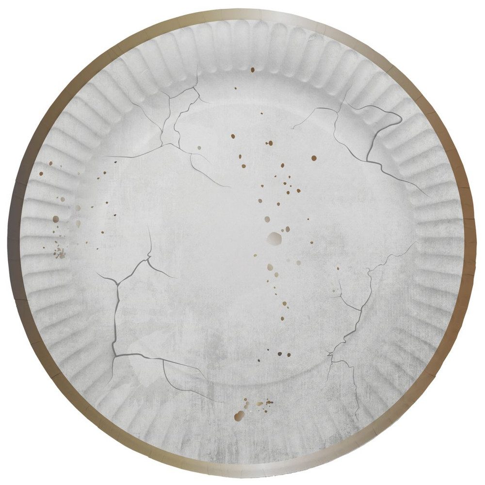 Folat Pappteller 8 Pappteller - Halloween - Ø ca. 23 cm, (8 St)