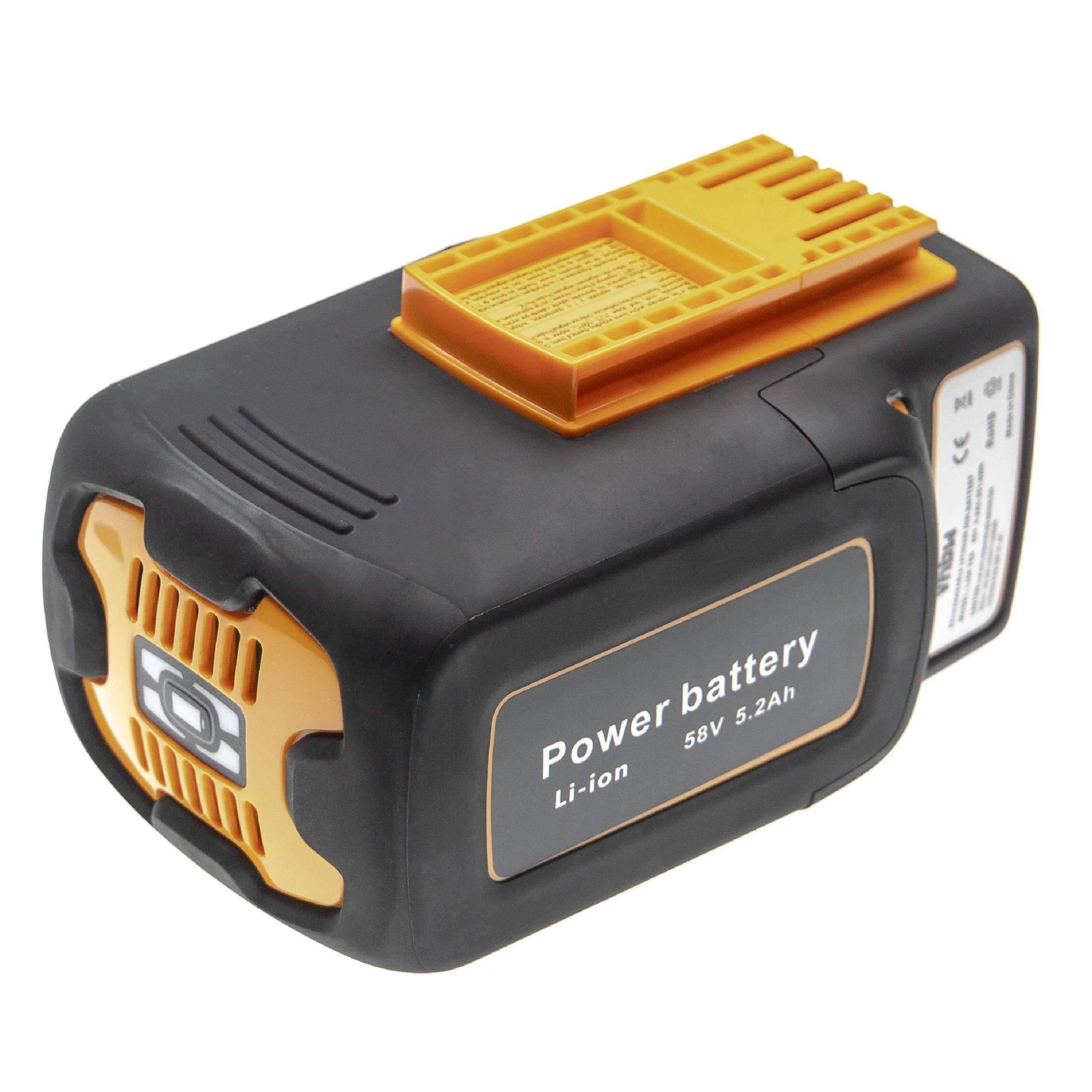 vhbw passend fur McCulloch Li58 26 M40 Li 40T Li58 26 M46M Li58 26 M46 Akku Li Ion 5200 mAh Wiederaufladbare Batterie