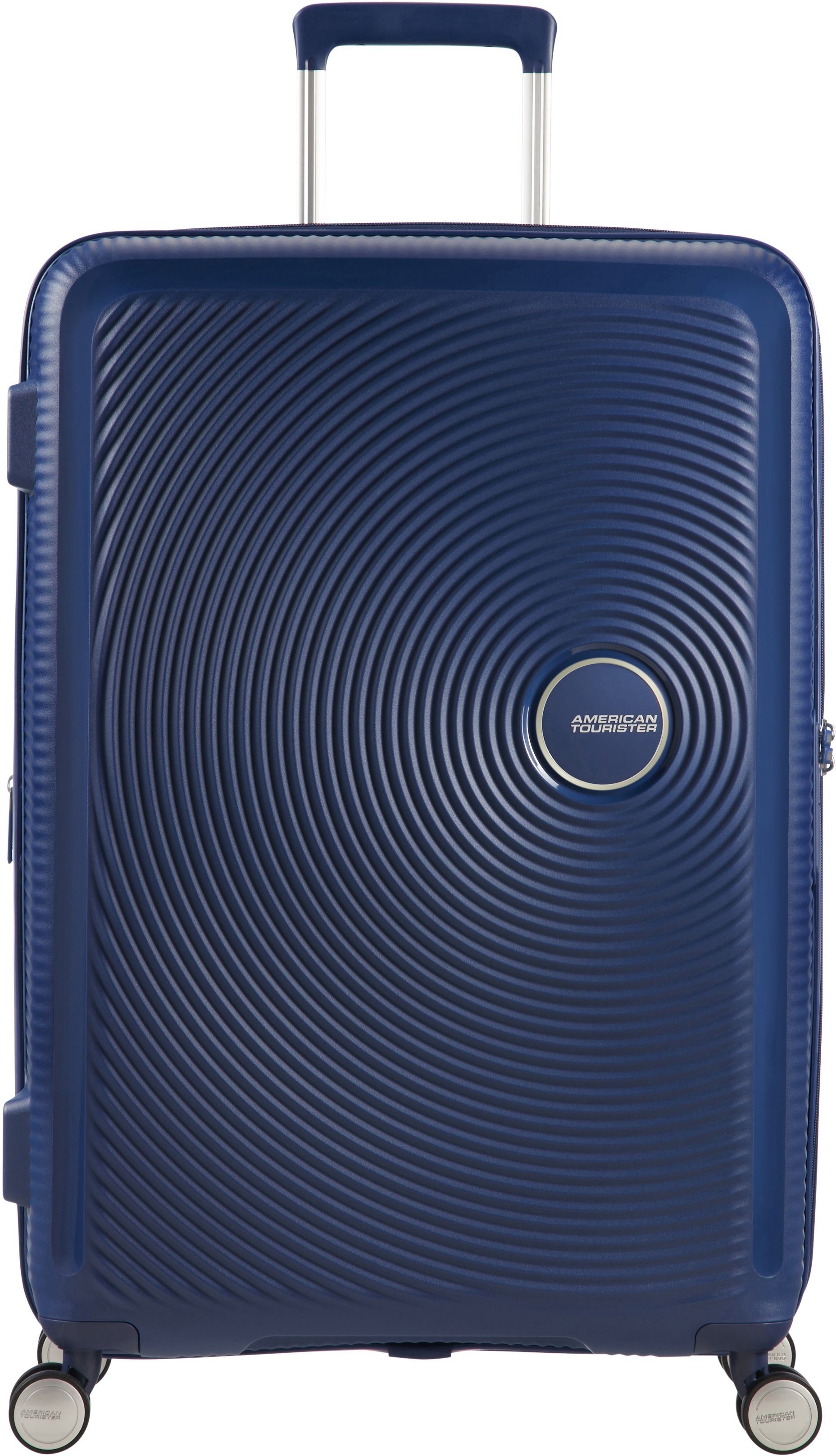 American Tourister® Hartschalen-Trolley Soundbox, 67 cm, 4 Rollen, mit Volumenerweiterung Midnight Navy