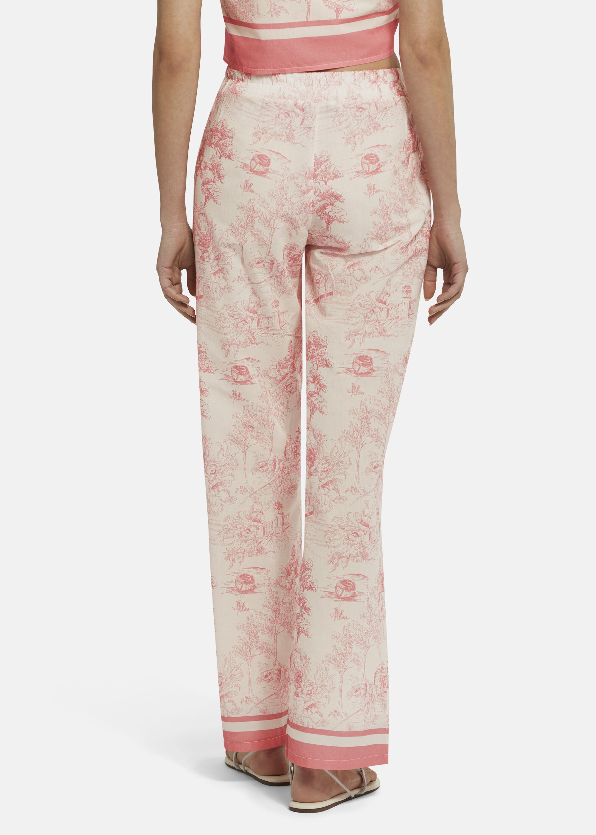 Nicowa Stoffhose JALIKO Toile-de-Jouy-Print