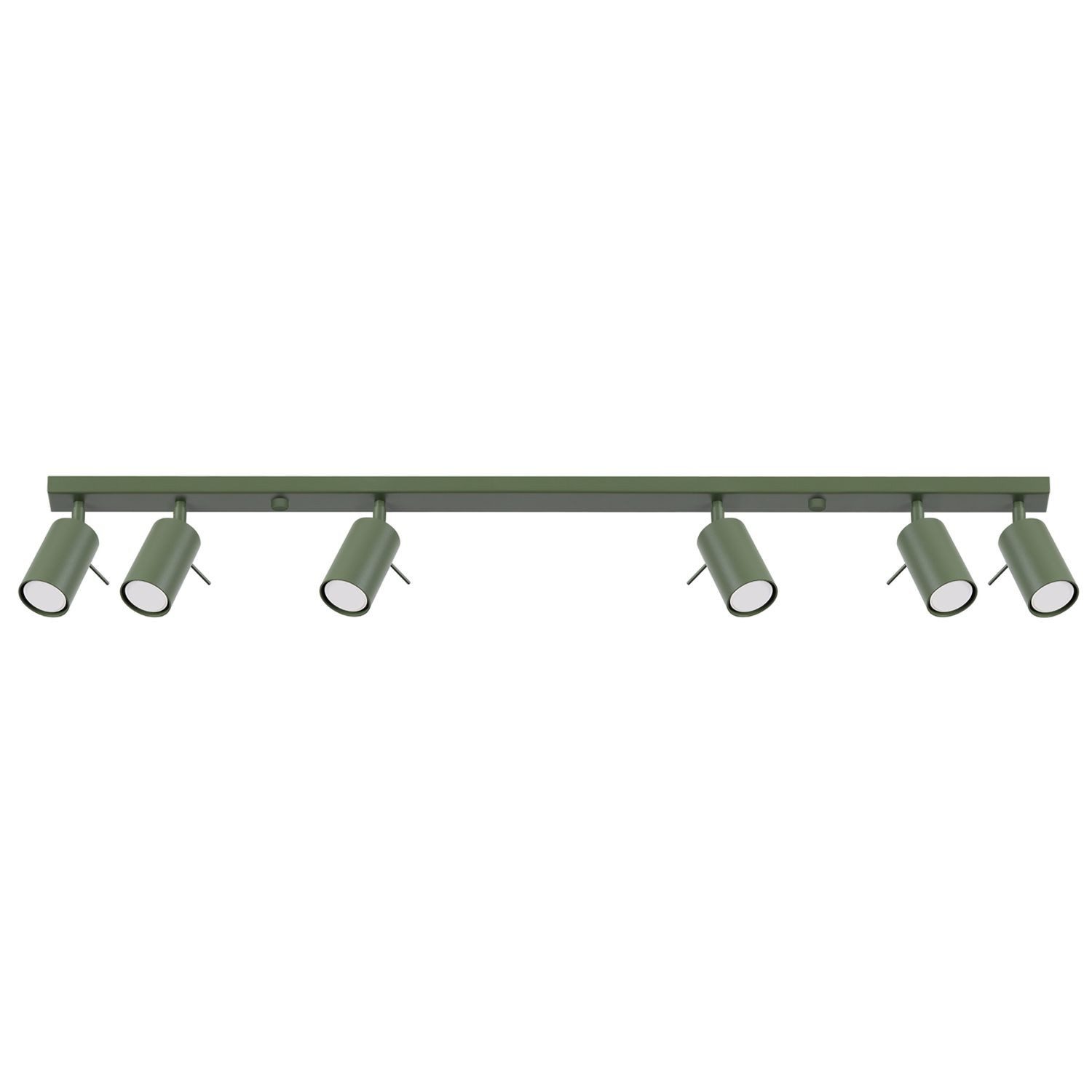 Licht-Erlebnisse Deckenstrahler ETNA, ohne Leuchtmittel, Metall GU10 verstellbar Olivgrün länglich Modern