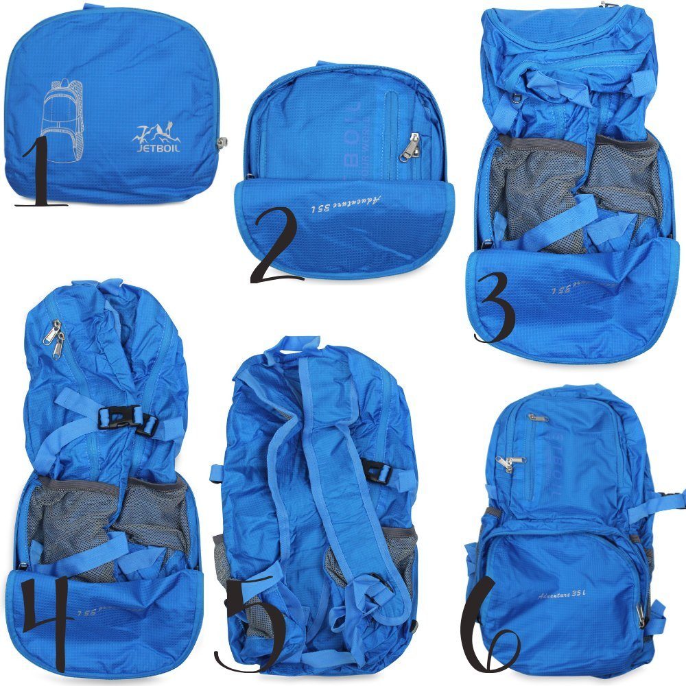 Frentree Rucksack Faltbar, Wasserdicht und sehr leicht, viel Stauraum & einfach zu verstauen