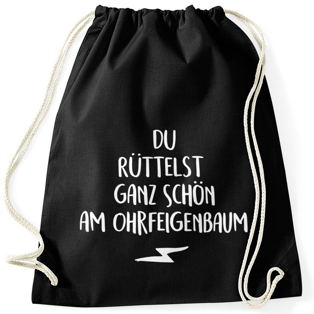 MoonWorks Turnbeutel »Witziger Turnbeutel mit Spruch Du rüttelst ganz