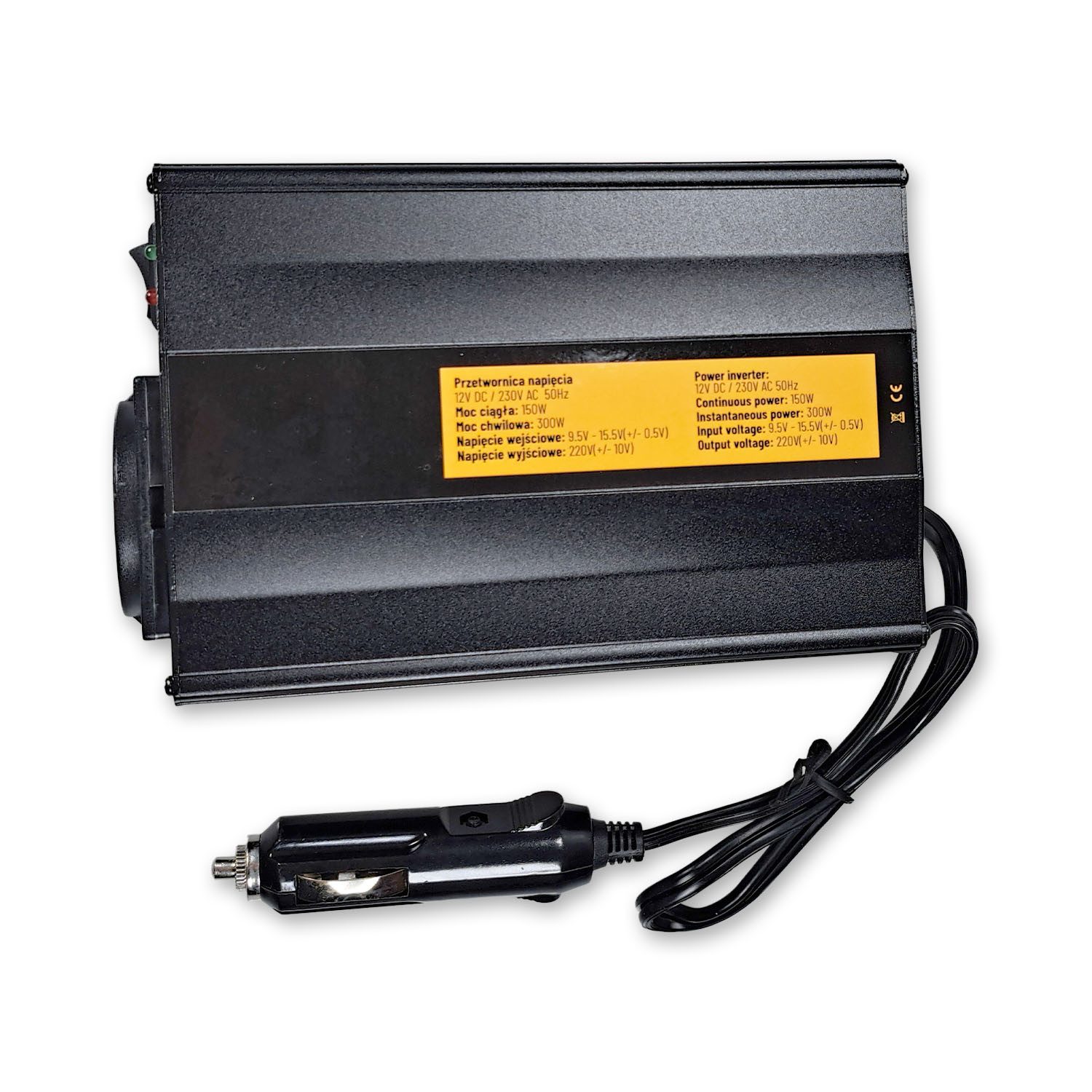 Impulse Innovation Wechselrichter Wechselrichter 12V auf 230V 150W/300W mit USB und KFZ-Stecker – Bild 4 von 5