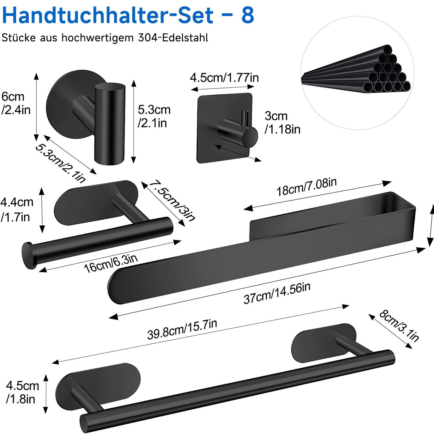 SURFOU Doppelhandtuchhalter Badetuchhalter Handtuchhaltern Ohne Bohren günstig online kaufen